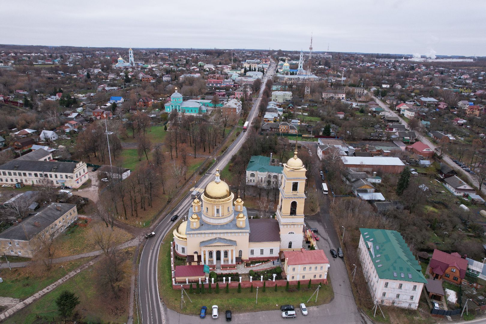видео с коптера, кашира, храм, культура,