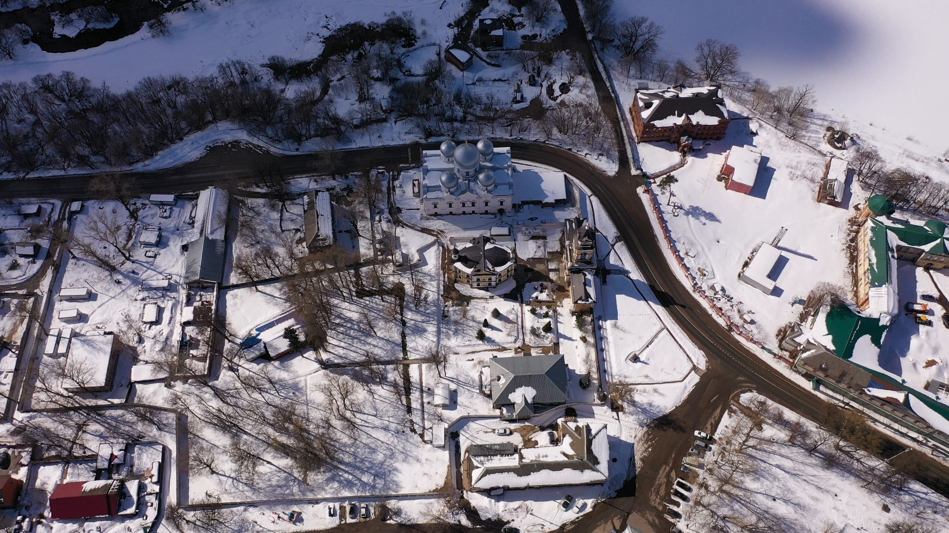 видео с коптера, сергиев посад, монастырь, культура,