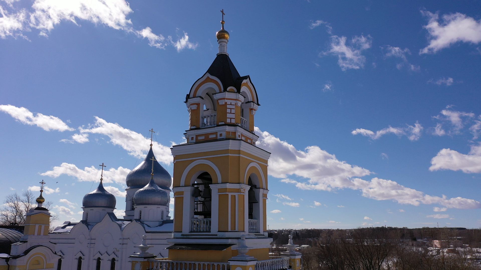 видео с коптера, сергиев посад, монастырь, культура,