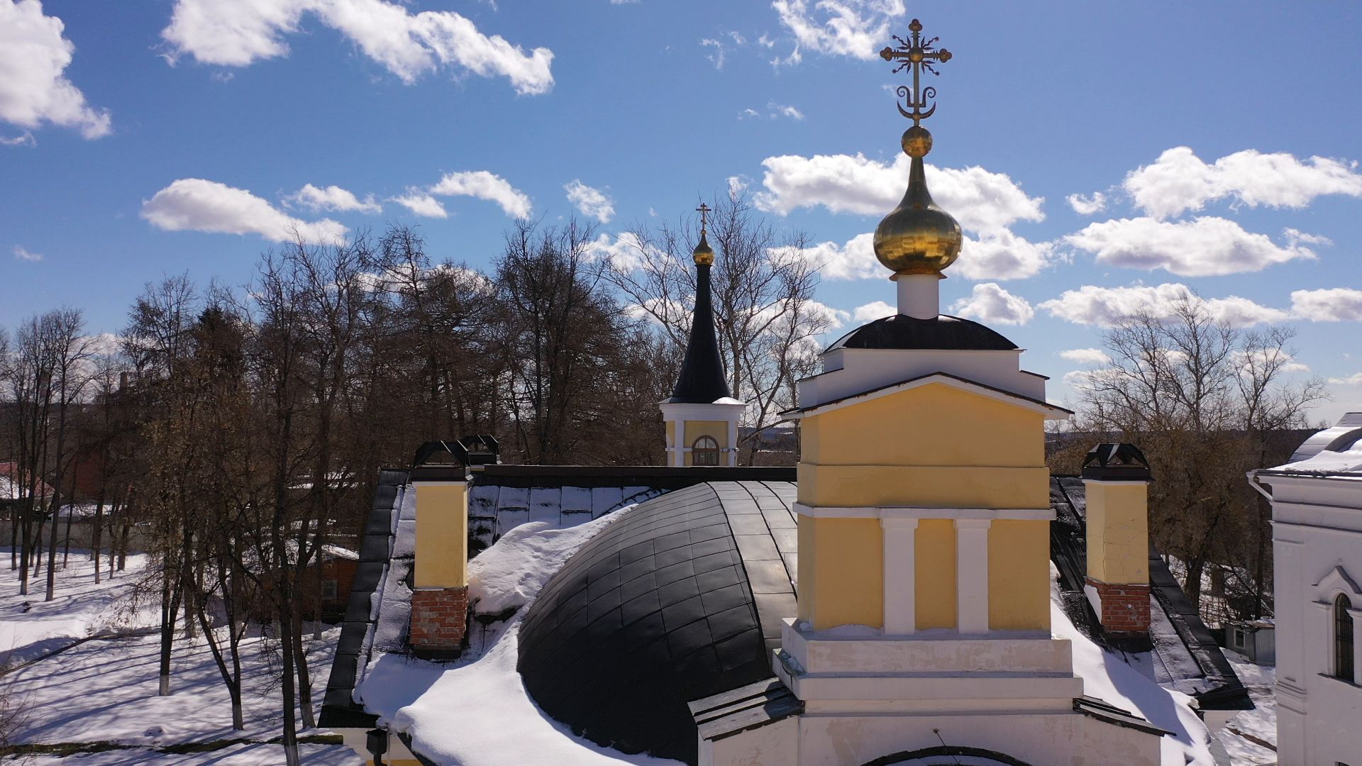 видео с коптера, сергиев посад, монастырь, культура,