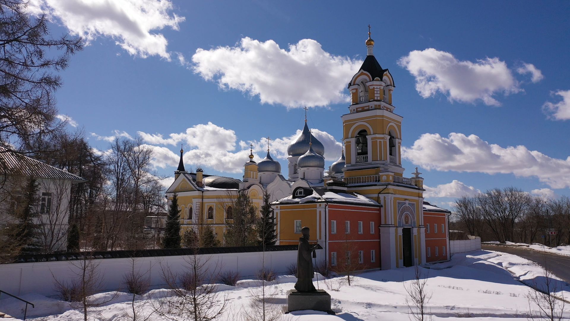 видео с коптера, сергиев посад, монастырь, культура,