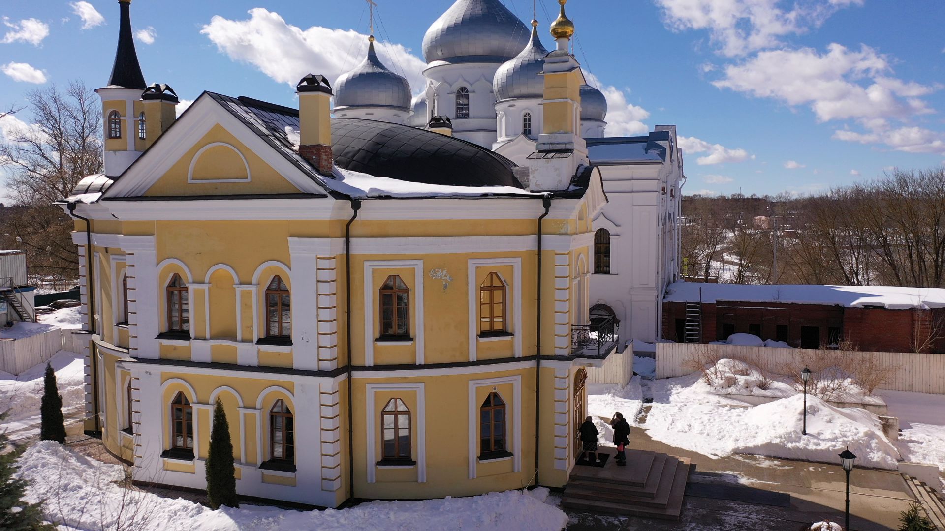 видео с коптера, сергиев посад, монастырь, культура,