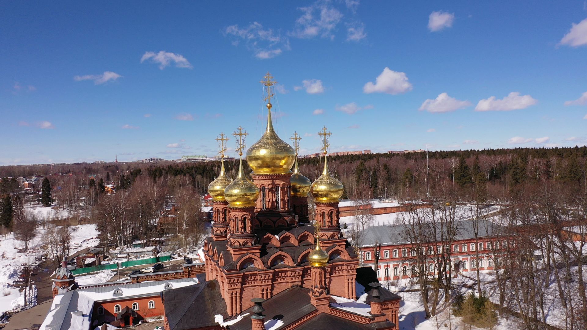 видео с коптера, сергиев посад, города, культура,