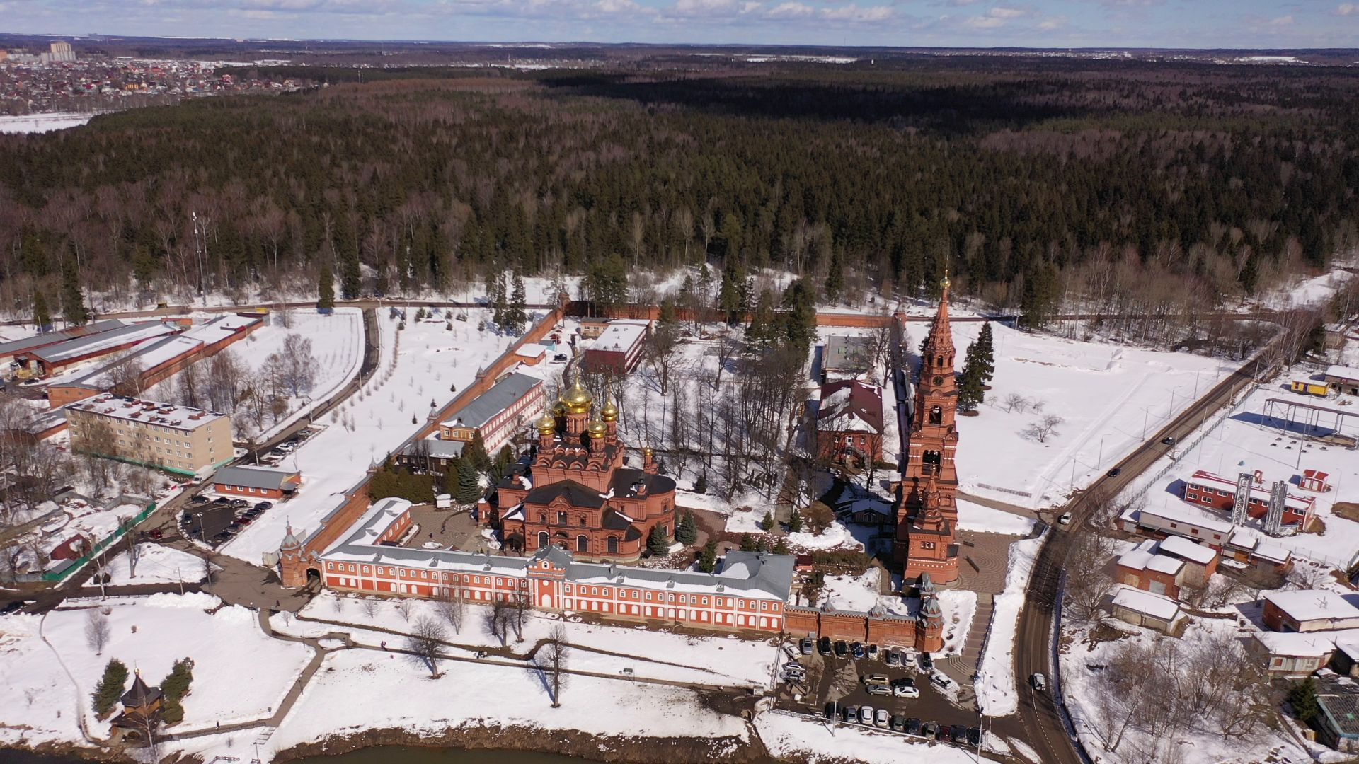 видео с коптера, сергиев посад, города, культура,