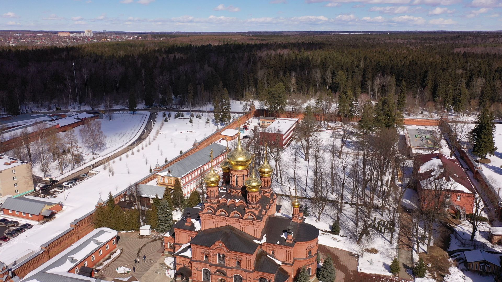 видео с коптера, сергиев посад, города, культура,