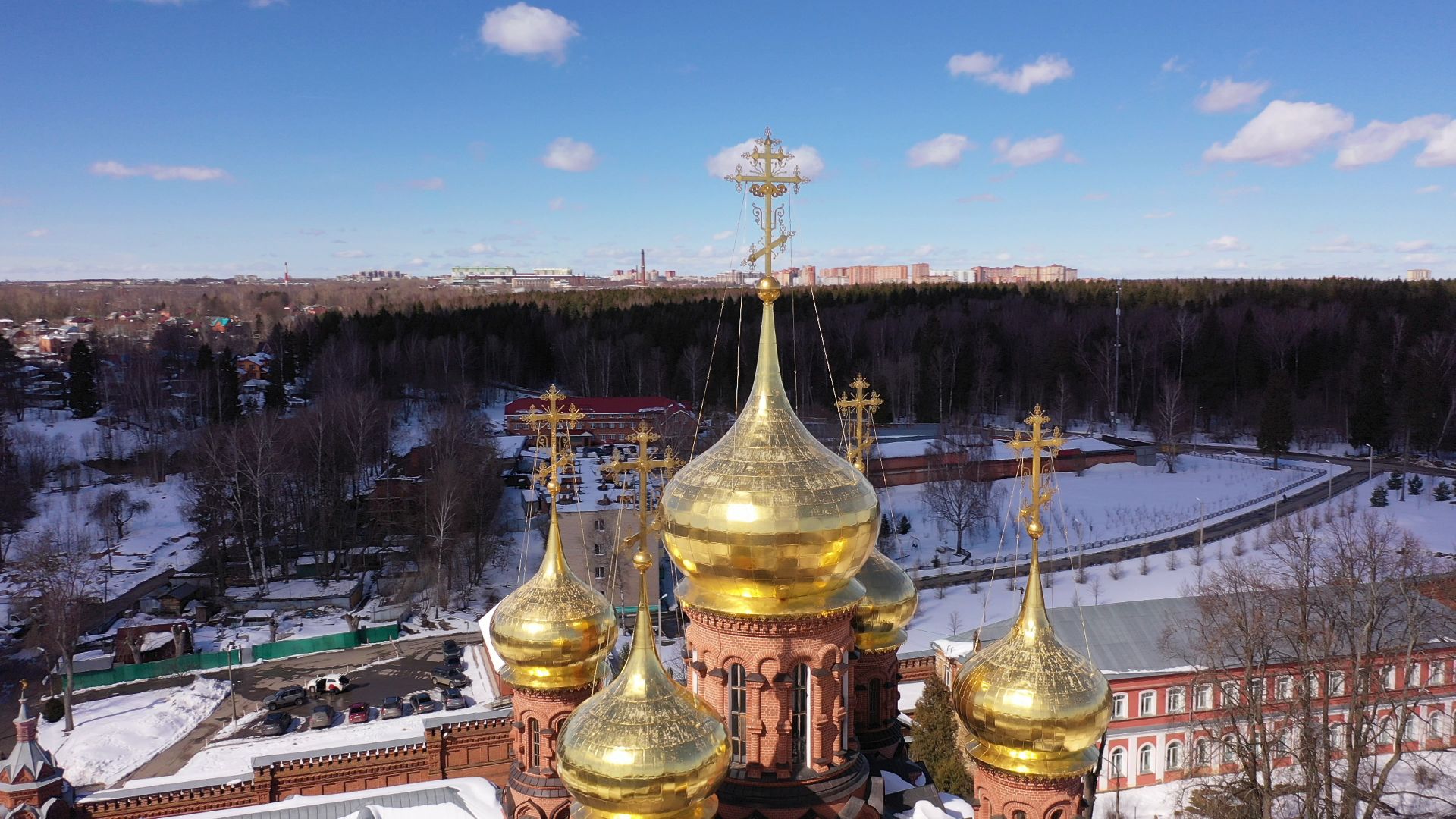 видео с коптера, сергиев посад, города, культура,