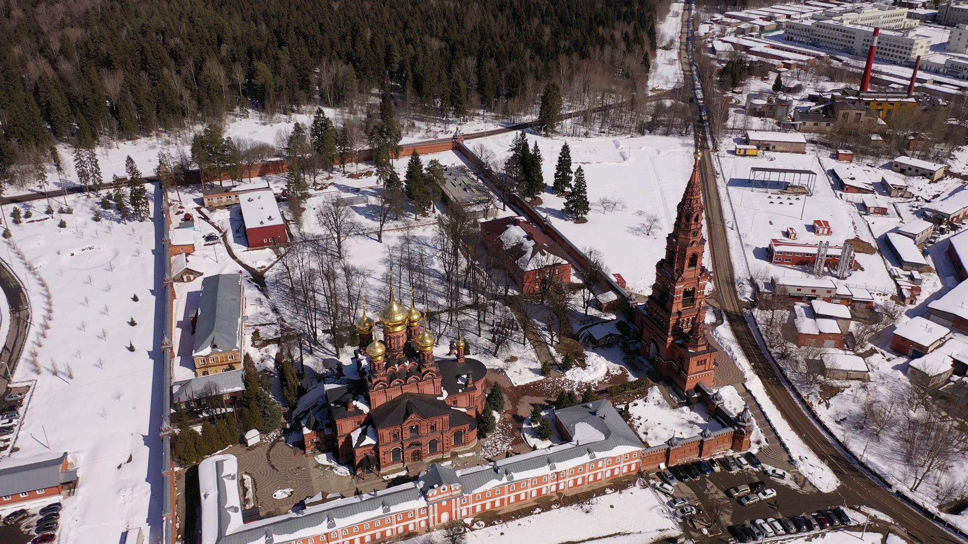 видео с коптера, сергиев посад, города, культура,