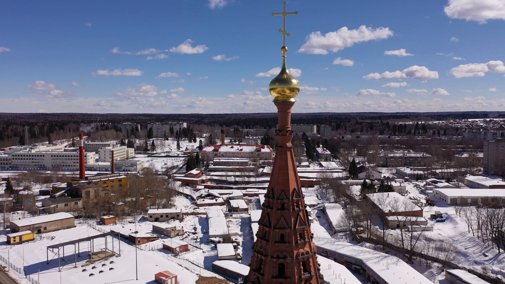 видео с коптера, сергиев посад, города, культура,