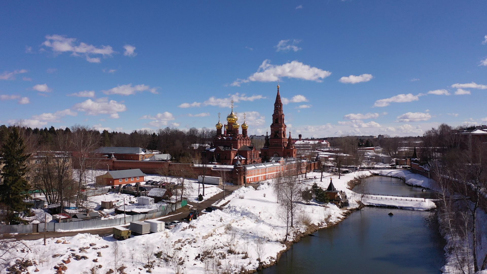 видео с коптера, сергиев посад, города, культура,