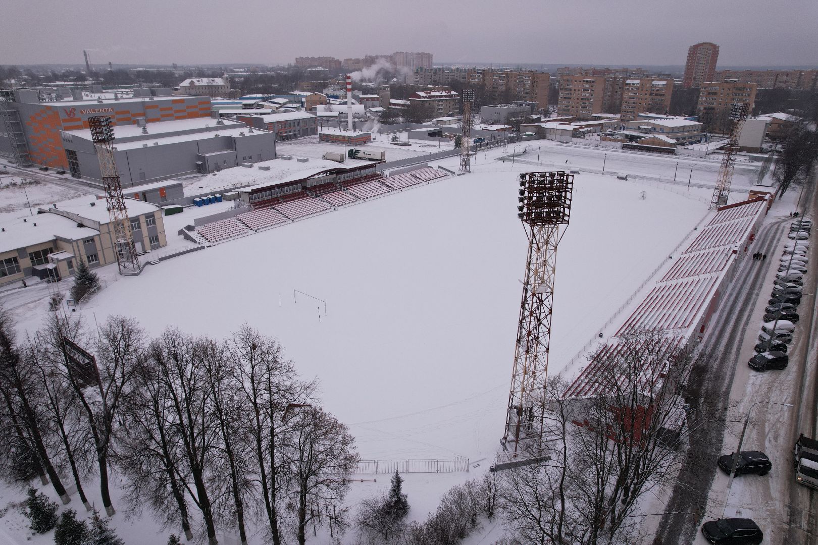 видео с коптера, щёлково, строительство, спорт,