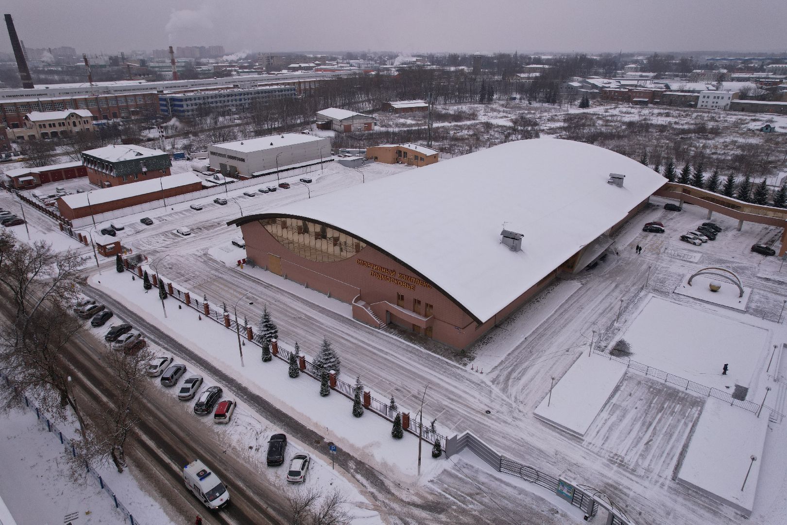 видео с коптера, щёлково, строительство, спорт,