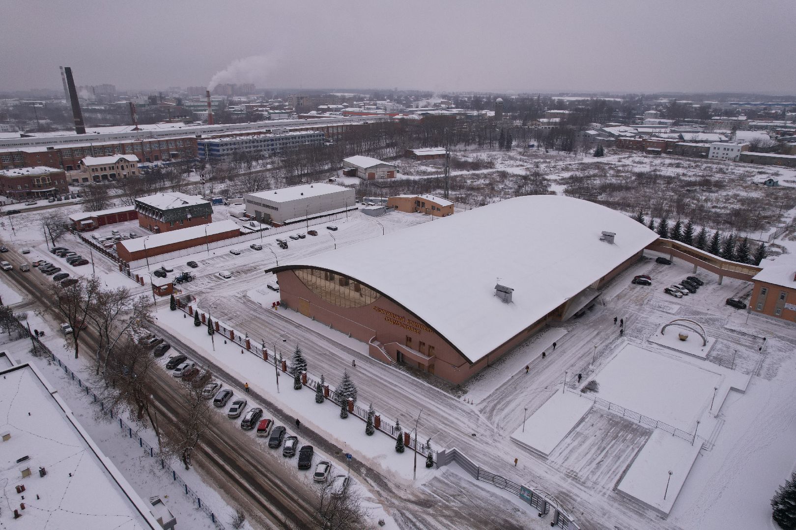 видео с коптера, щёлково, строительство, спорт,