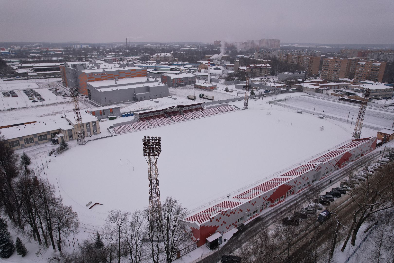 видео с коптера, щёлково, строительство, спорт,