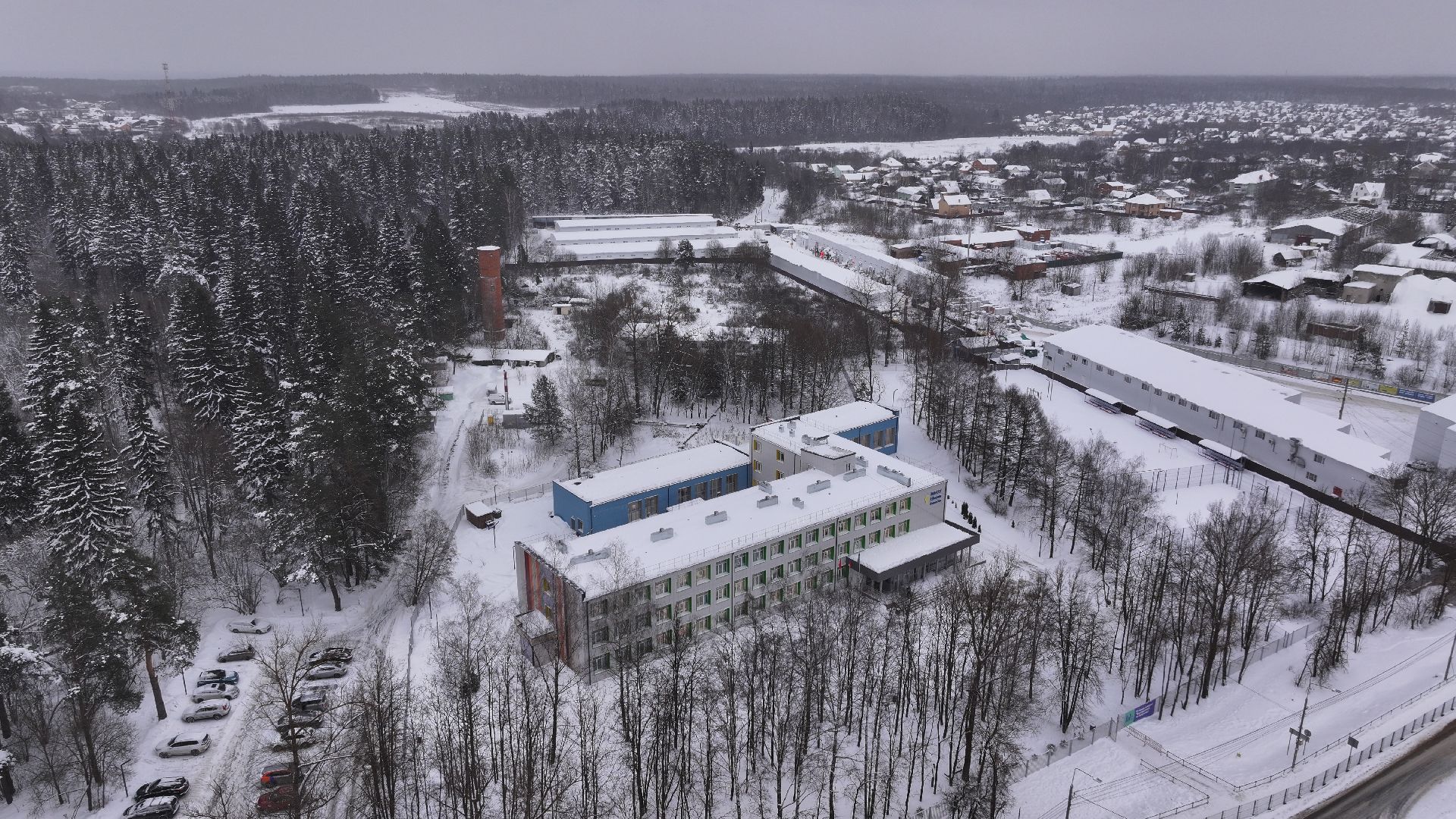 видео с коптера, звенигород, образование, благоустройство,
