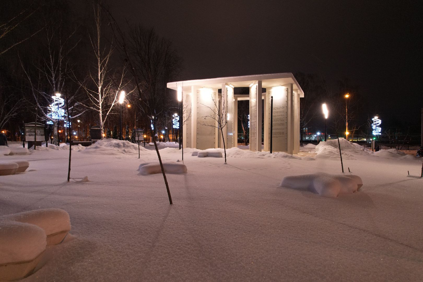 видео с коптера, сергиев посад, благоустройство, зима в подмосковье,