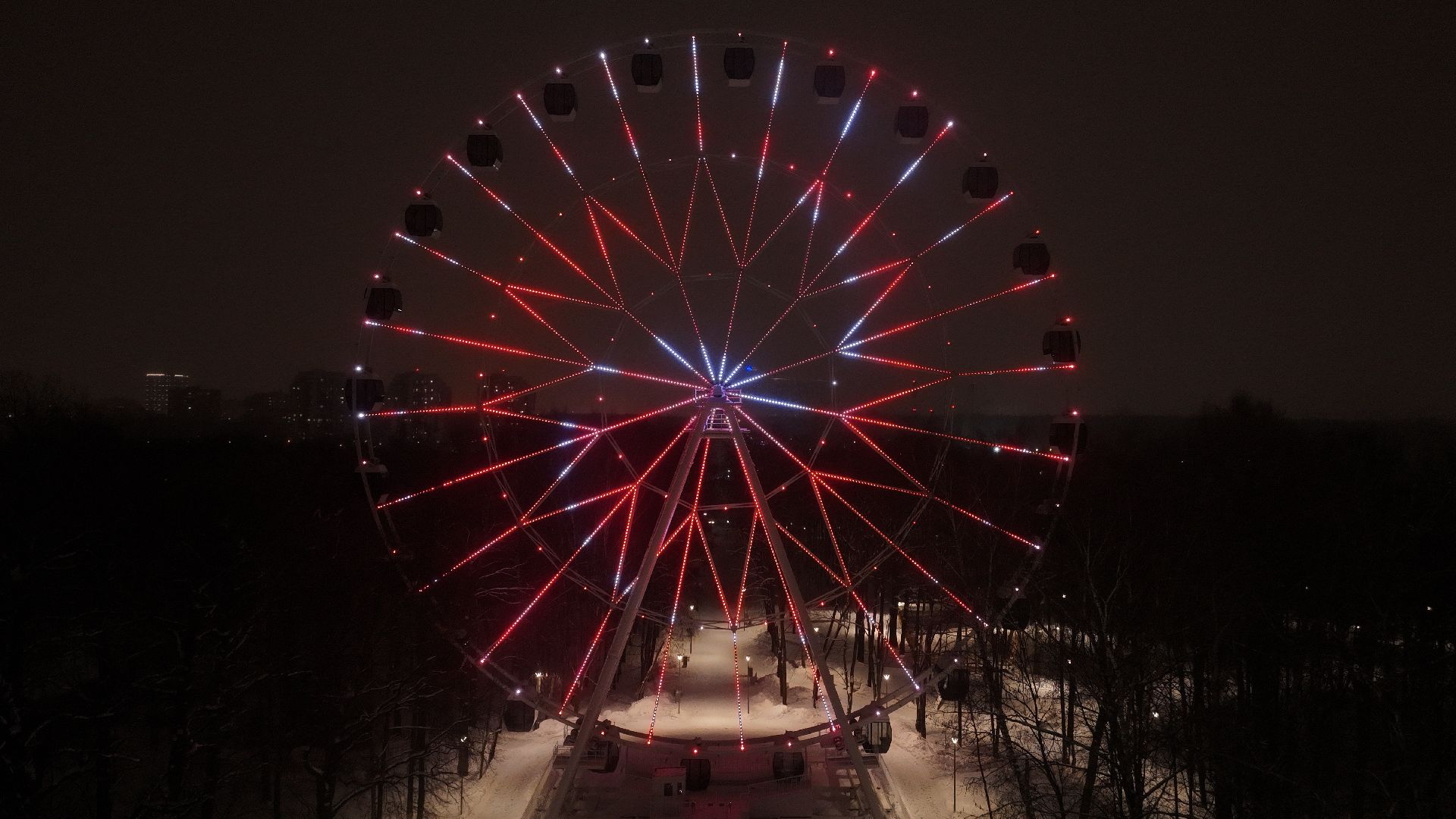 химки, видео с коптера, зима в подмосковье, благоустройство,