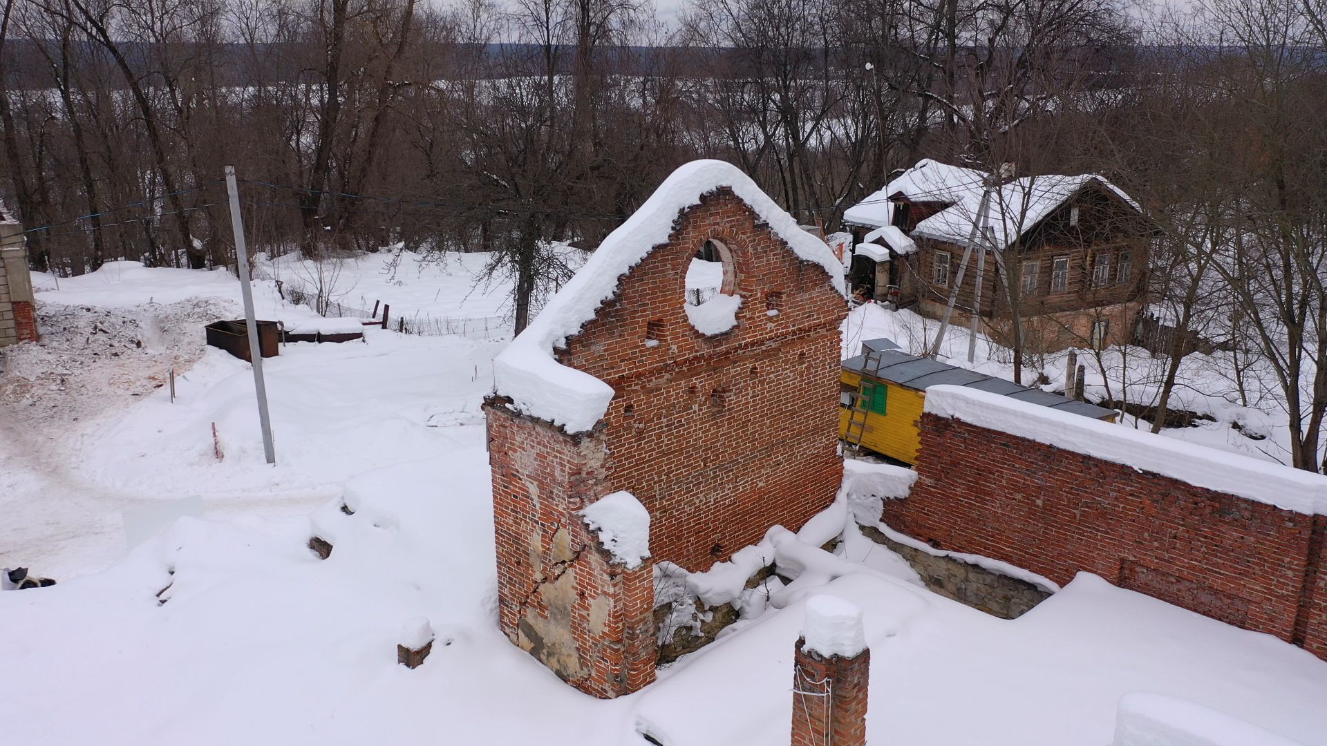 видео с коптера, пущино, усадьба, реставрация,
