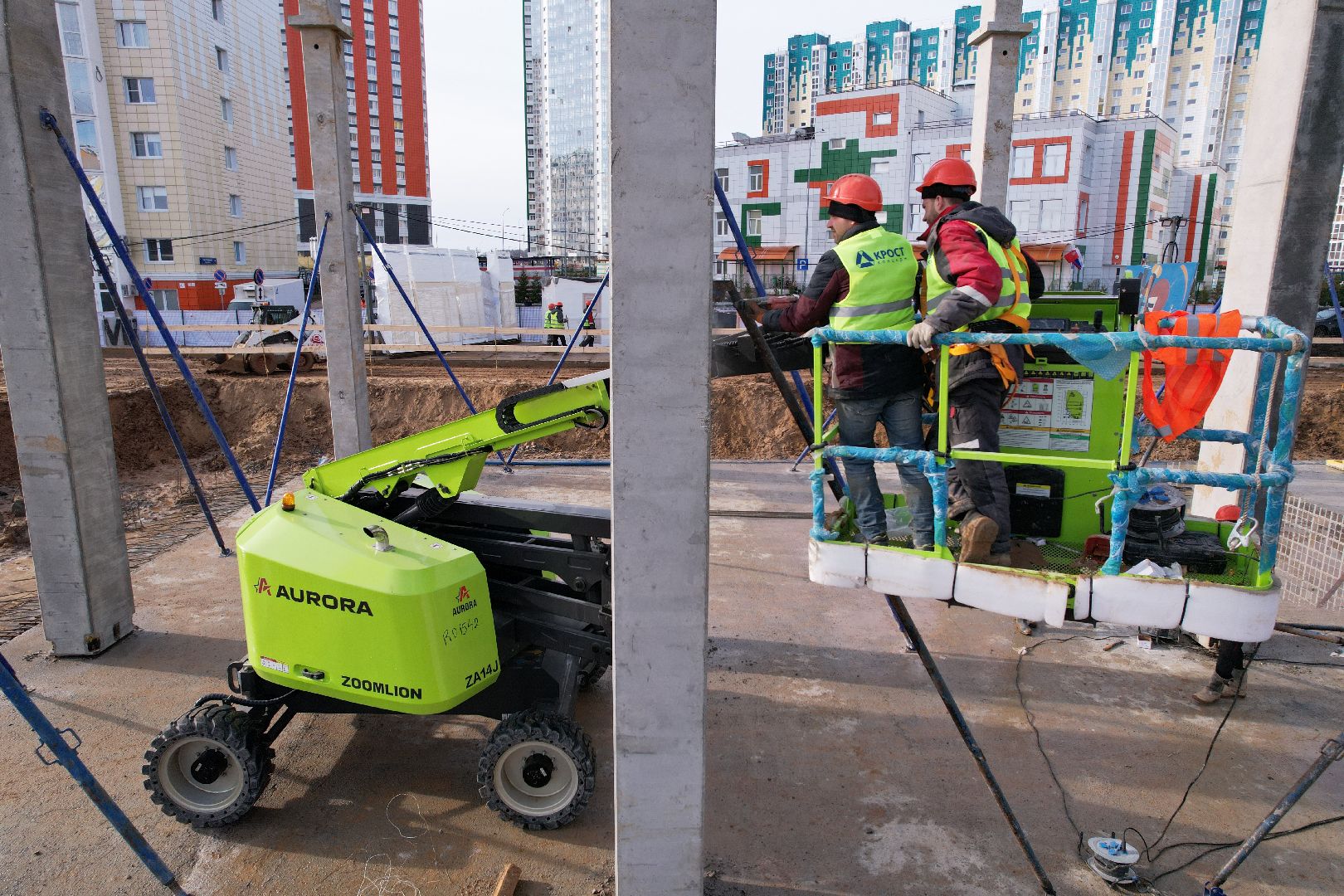 видео с коптера, солнечногорск, школа, строительство,