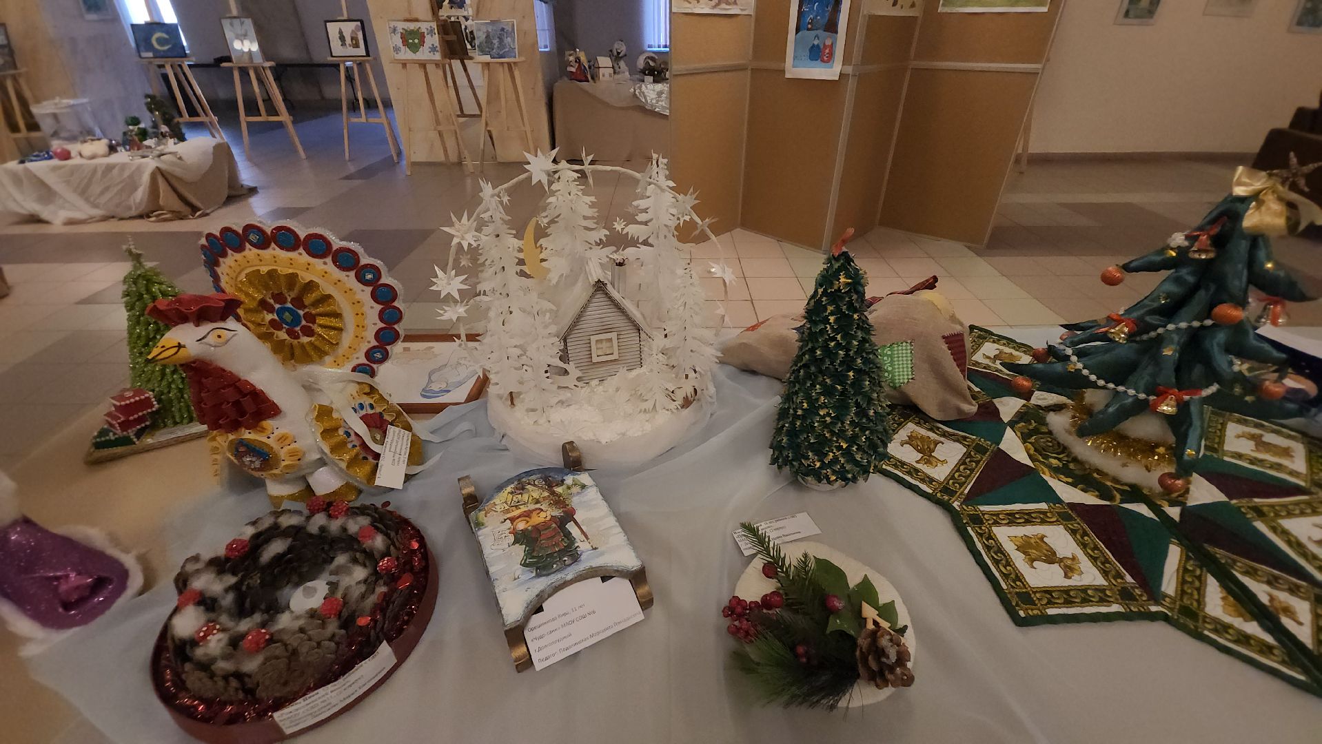 Догопрудный, новый год, рождество, дк вперед, выставка, рождественское чудо, поделки, детское творчество,