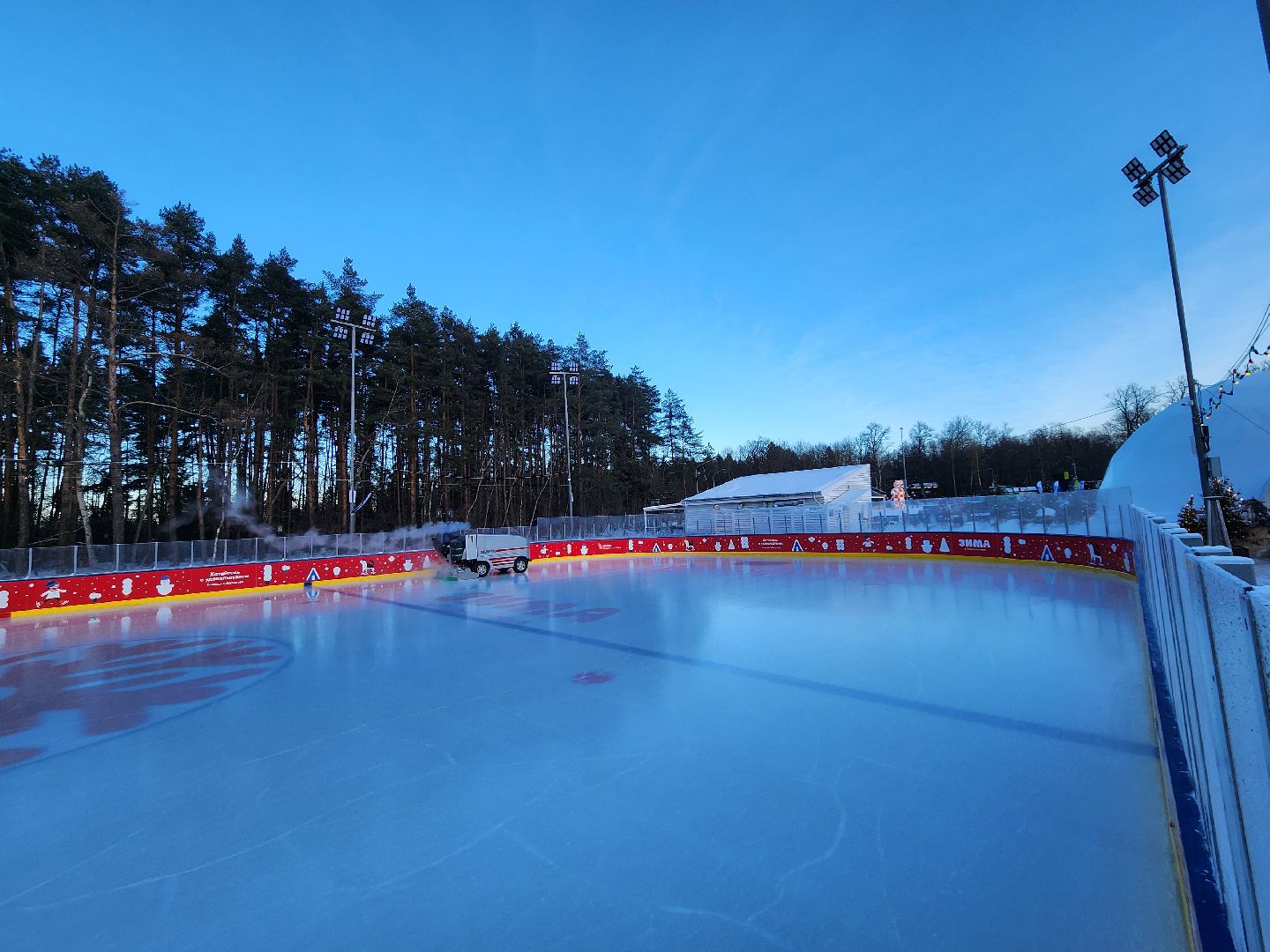 Одинцово, культура, туризм, зима в Подмосковье, каток, парк, лыжная трасса,