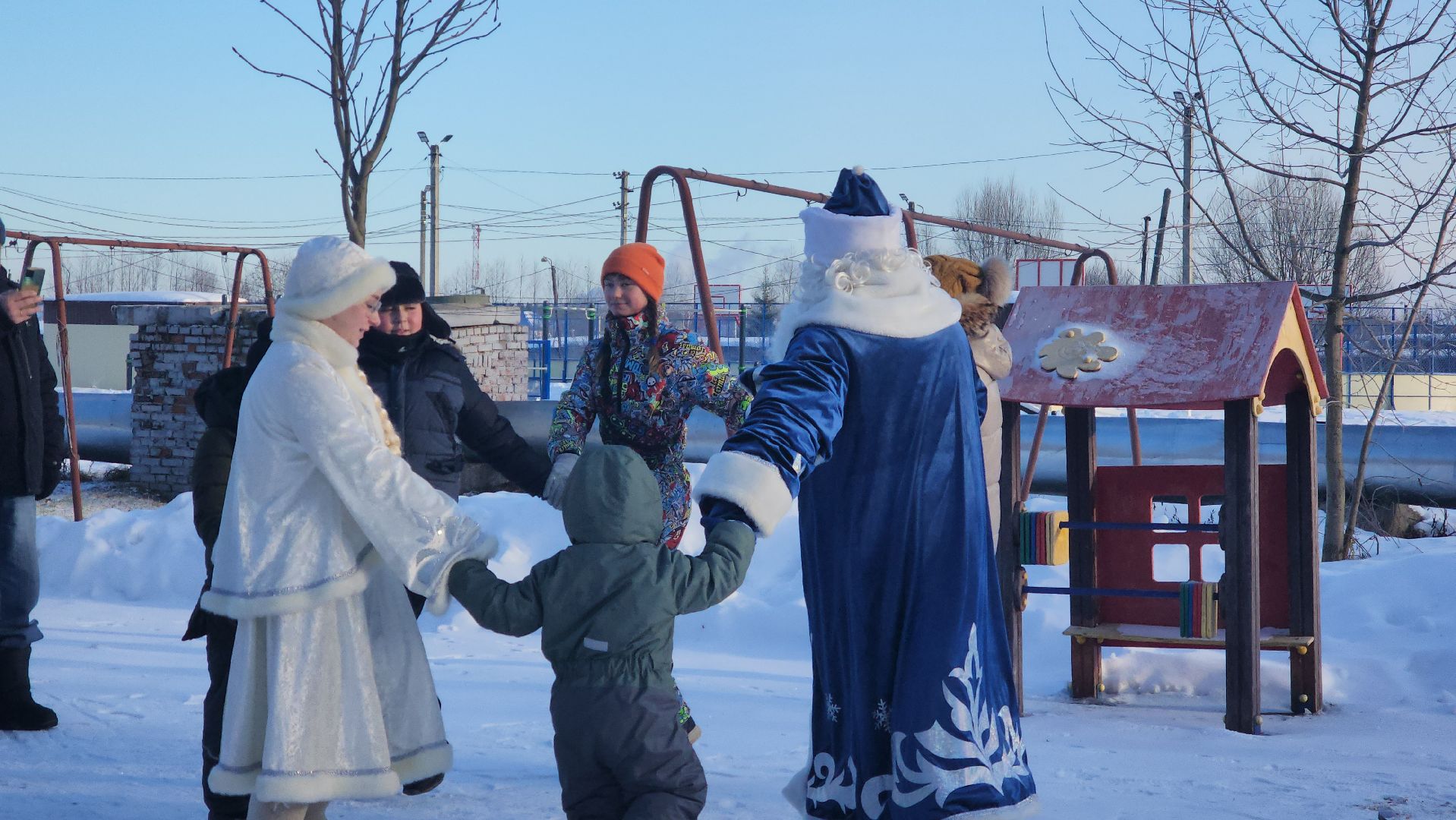 Дети, Праздник, Городской округ Павловский Посад, Деревня, Кузнецы, Дед Мороз,