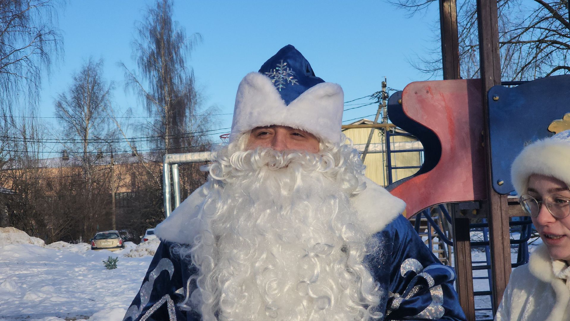 Дети, Праздник, Городской округ Павловский Посад, Деревня, Кузнецы, Дед Мороз,