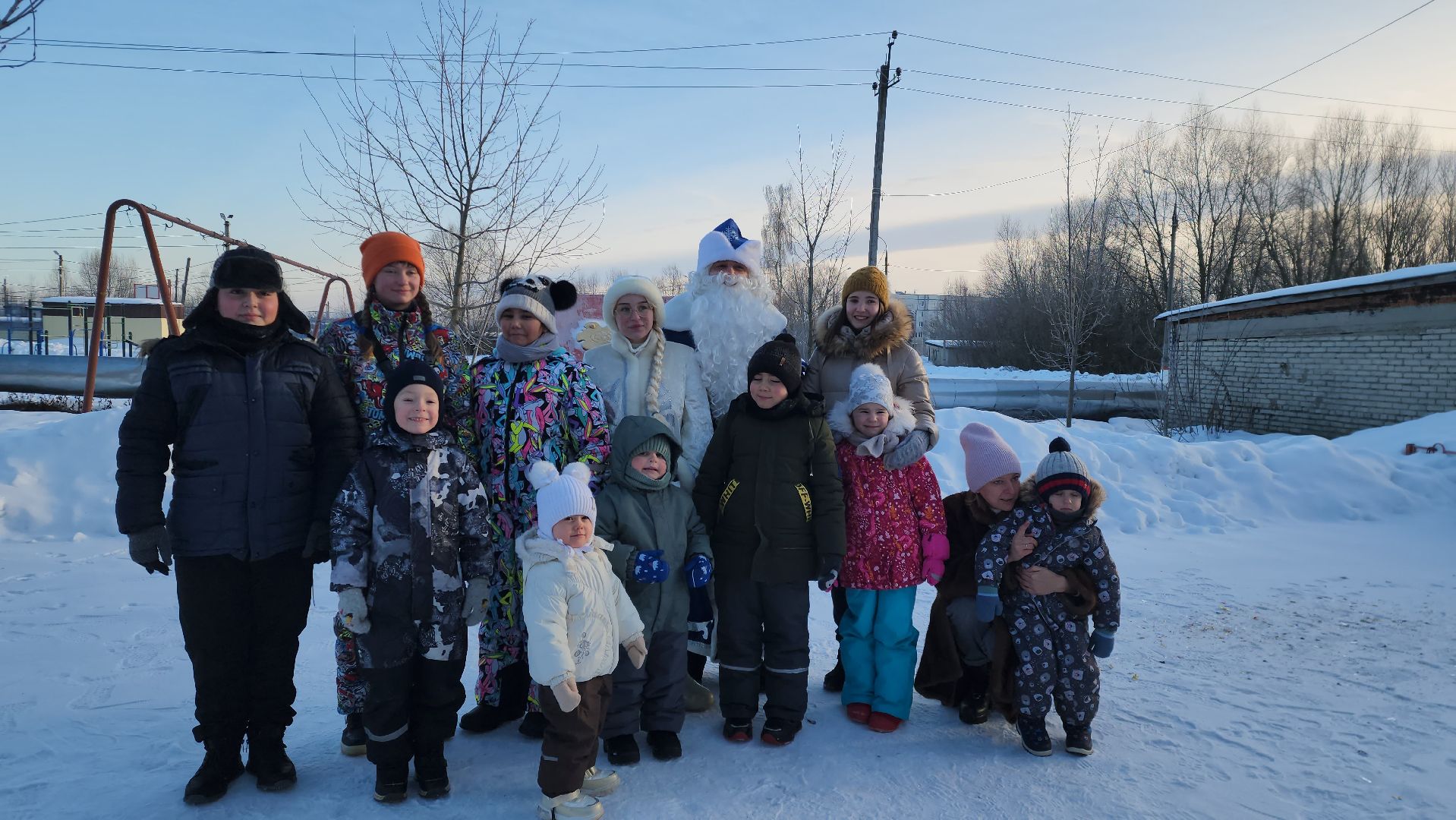 Дети, Праздник, Городской округ Павловский Посад, Деревня, Кузнецы, Дед Мороз,