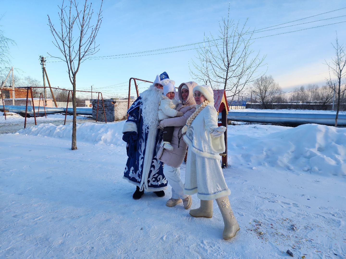 Дети, Праздник, Городской округ Павловский Посад, Деревня, Кузнецы, Дед Мороз,