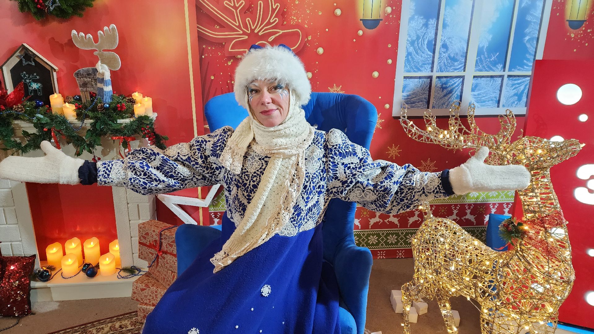 Солнечногорск, культура, спектакль, уличный театр, зима в подмосковье,