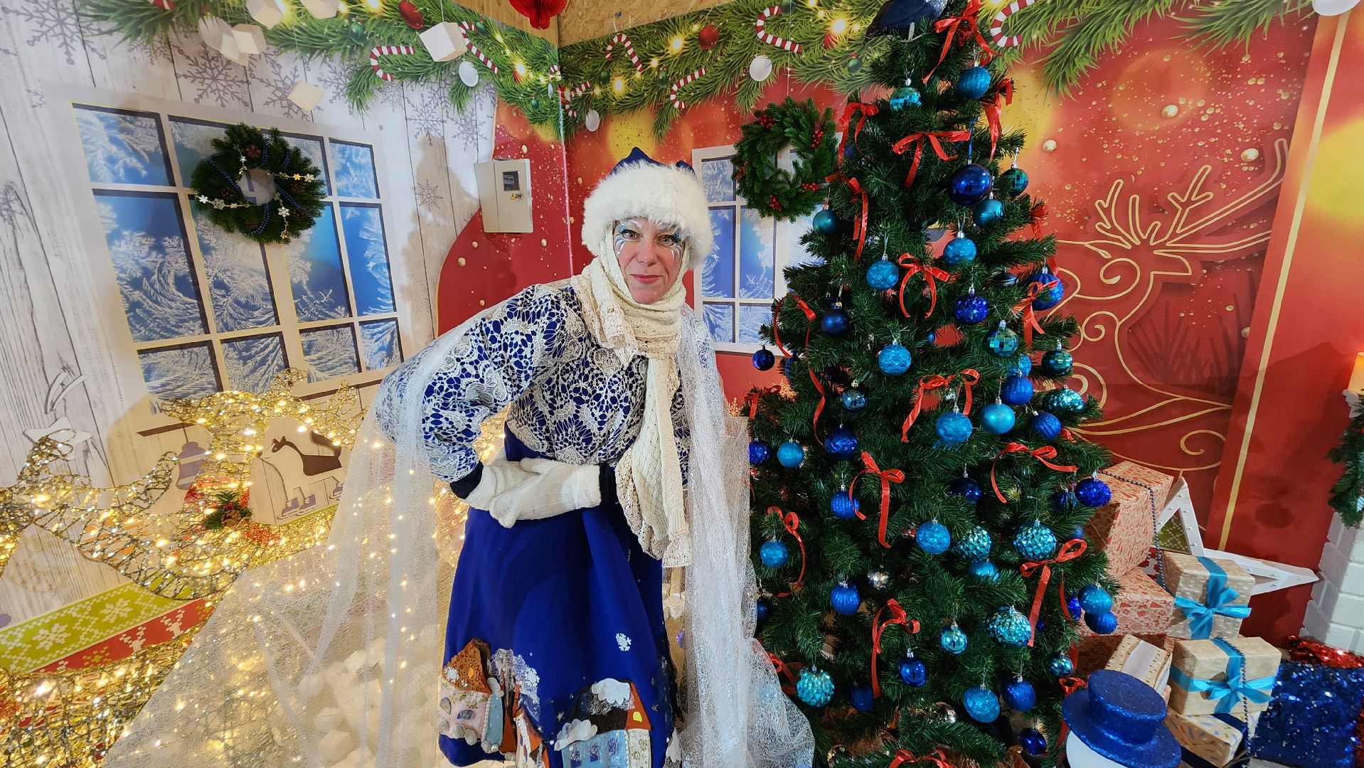 Солнечногорск, культура, спектакль, уличный театр, зима в подмосковье,