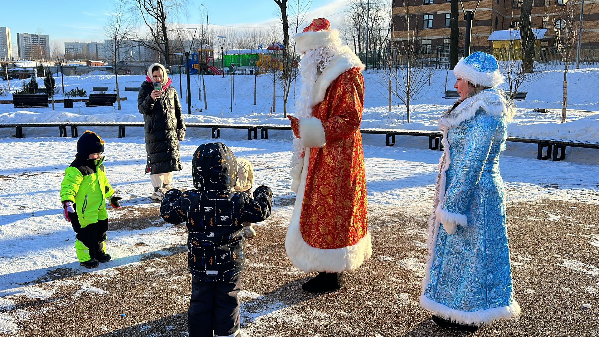 Одинцово, Сквер Союзный, парки подмосковья, зима в подмосковье,