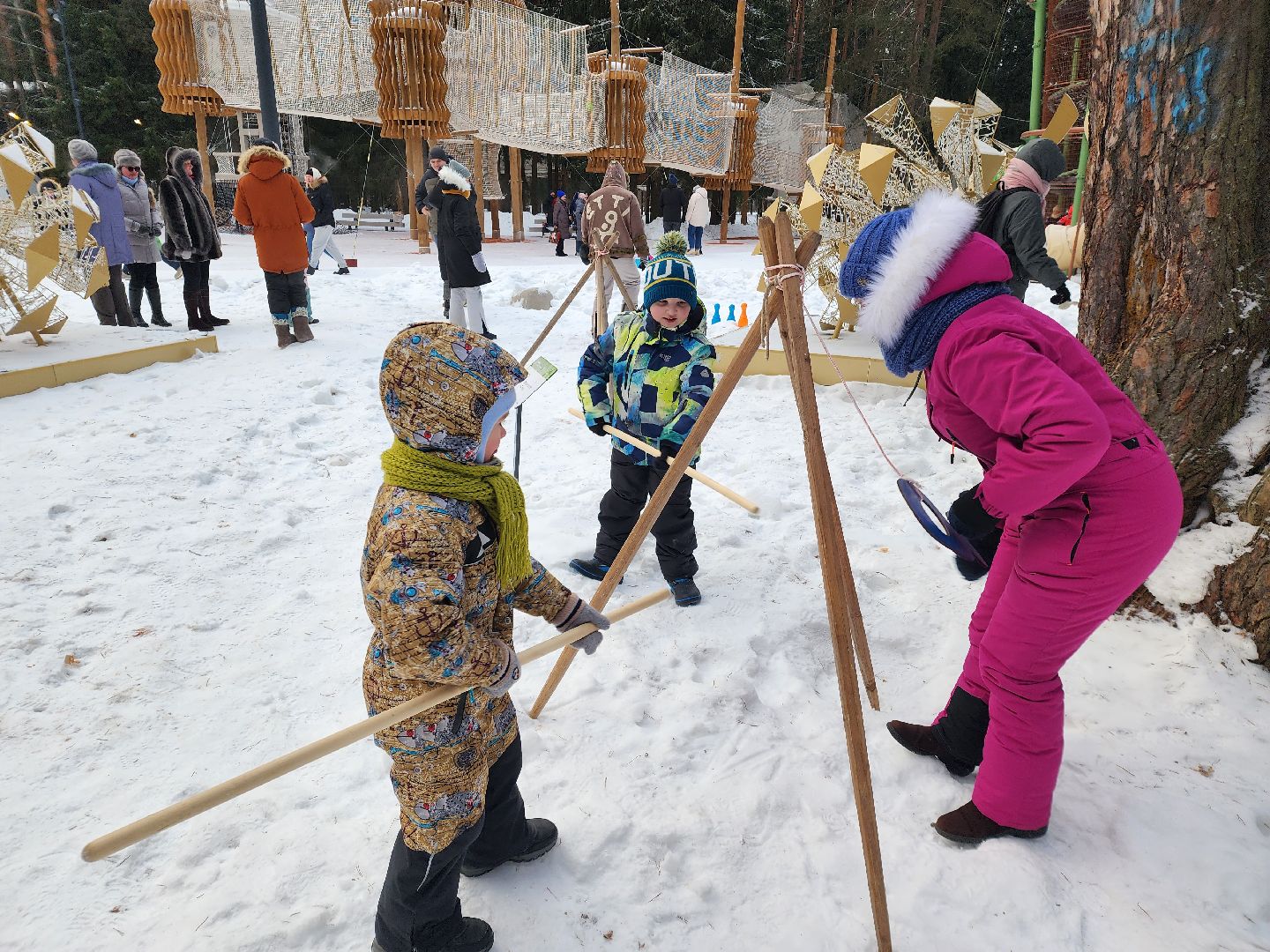 зима в подмосковье, парки подмосковья, фестиваль,