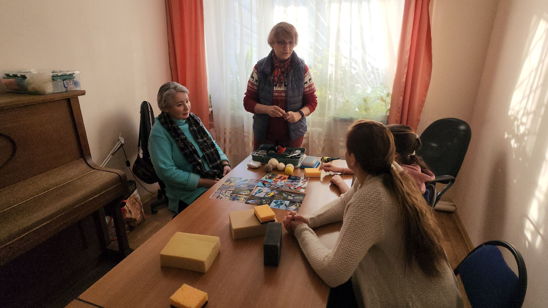 Город-сад, занятия, валяние из сухой шерсти, Канышева, Пушкарева,