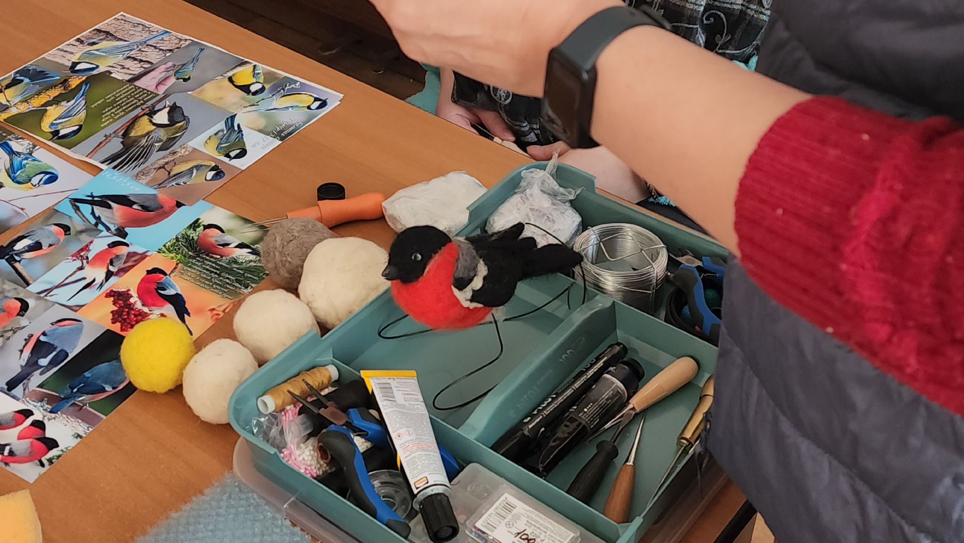 Город-сад, занятия, валяние из сухой шерсти, Канышева, Пушкарева,