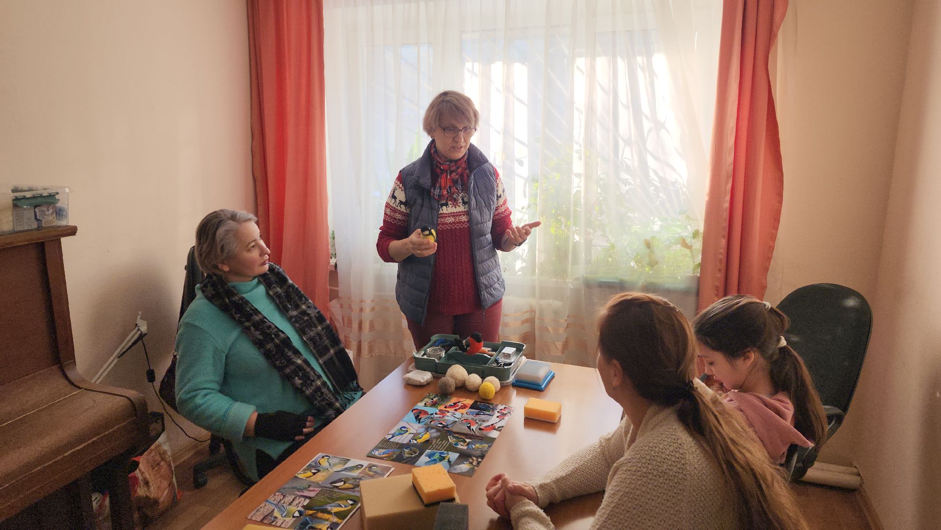 Город-сад, занятия, валяние из сухой шерсти, Канышева, Пушкарева,