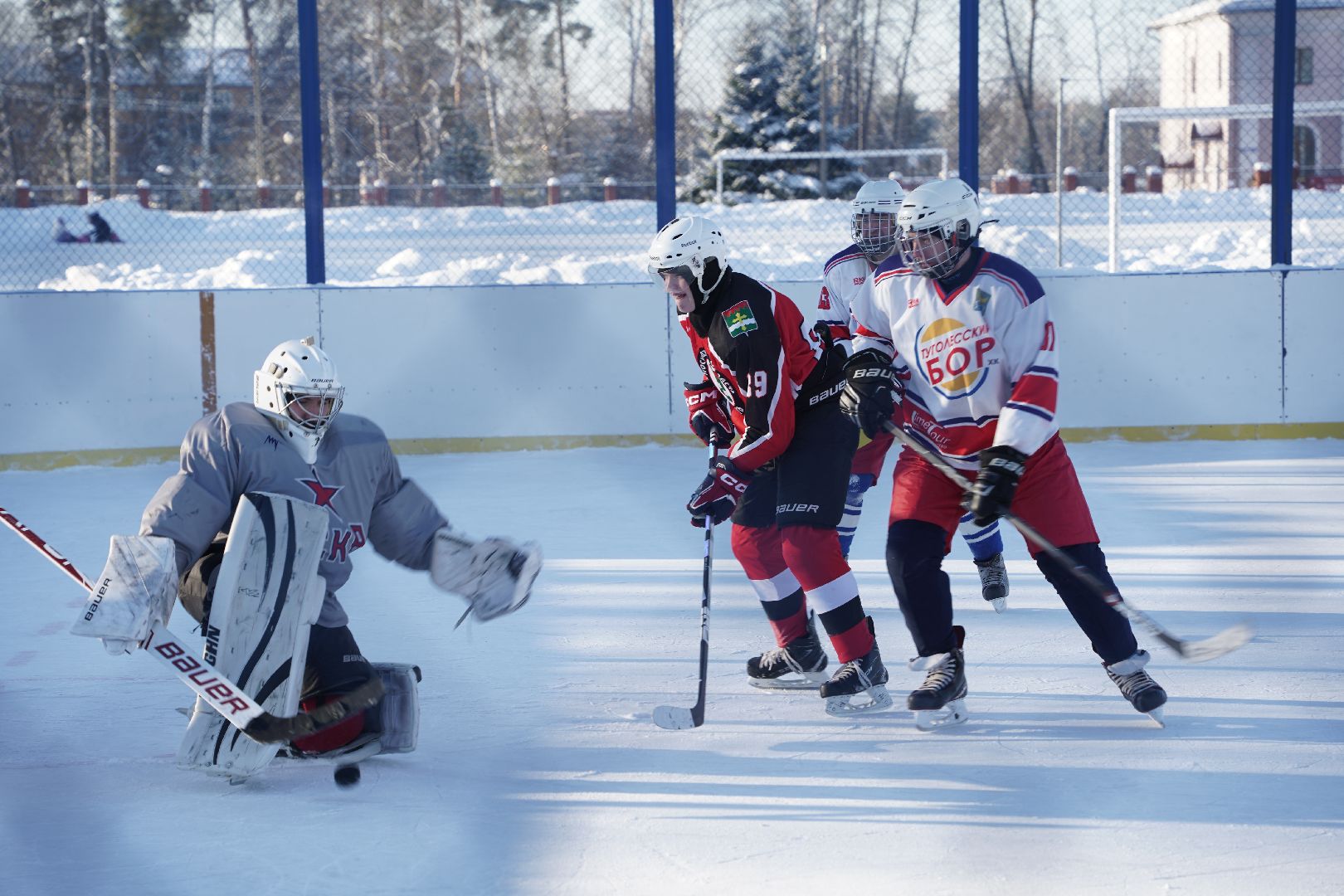 хоккей, чемпионат городского округа Шатура, Большая Шатура, Химик, Рошаль, Туголесский бор, спорт, зима в Подмосковье,