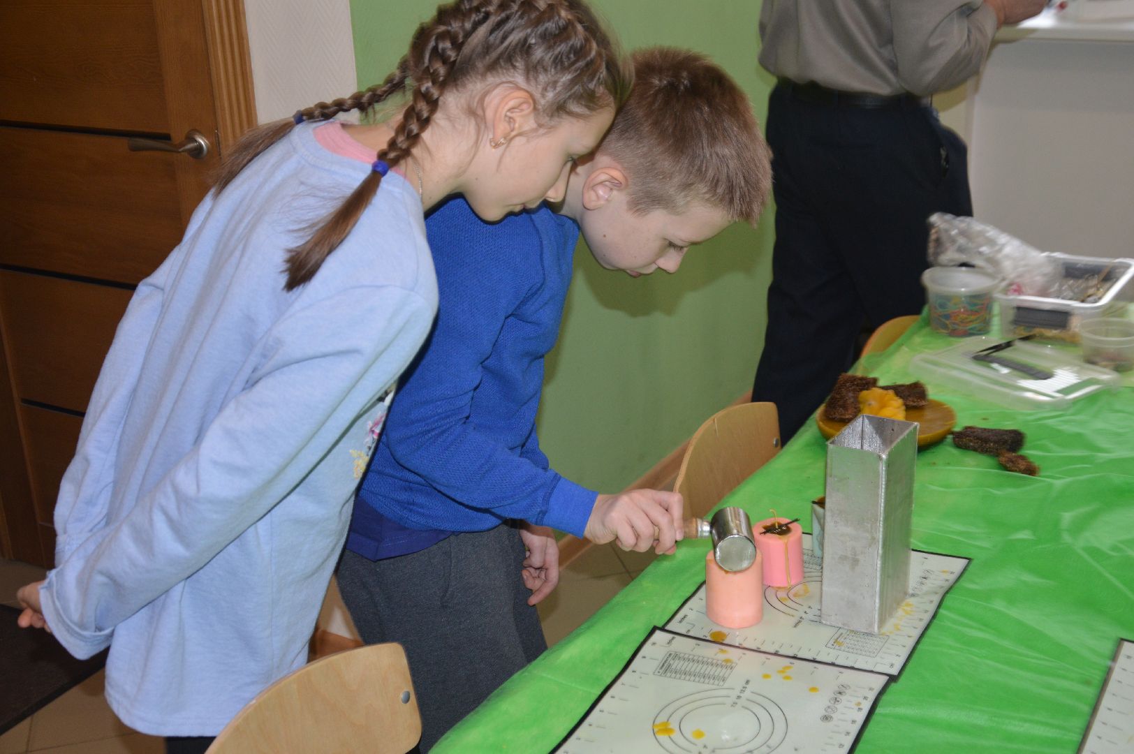 шатура, мастер-класс, макальные свечи, формованные свечи, клевер, пчеловод, воск, городской округ люди,