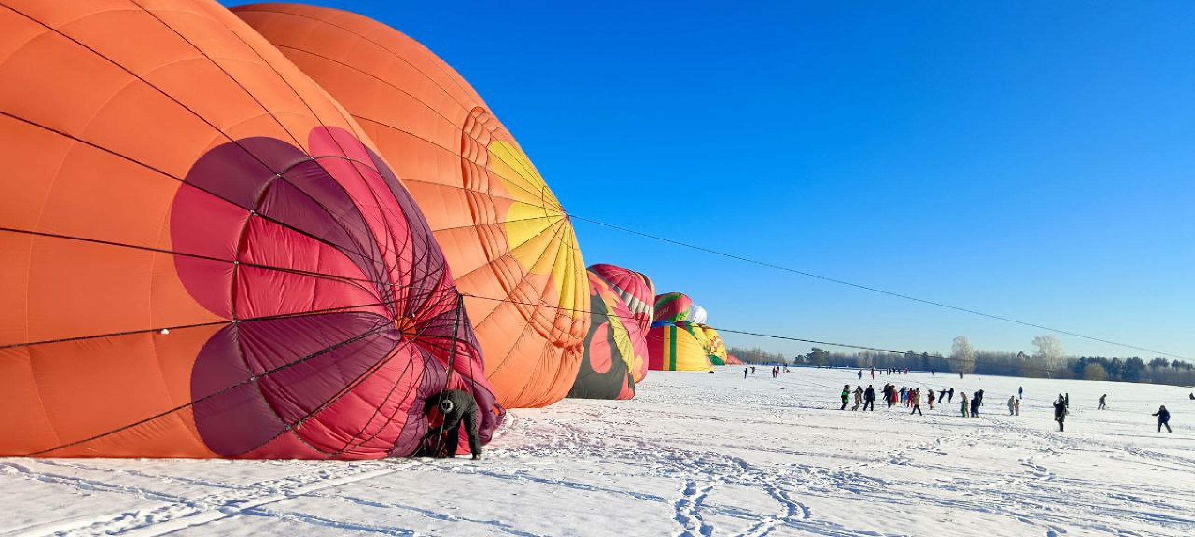 Дмитров, Фестиваль аэростатов, Яблоки на снегу,