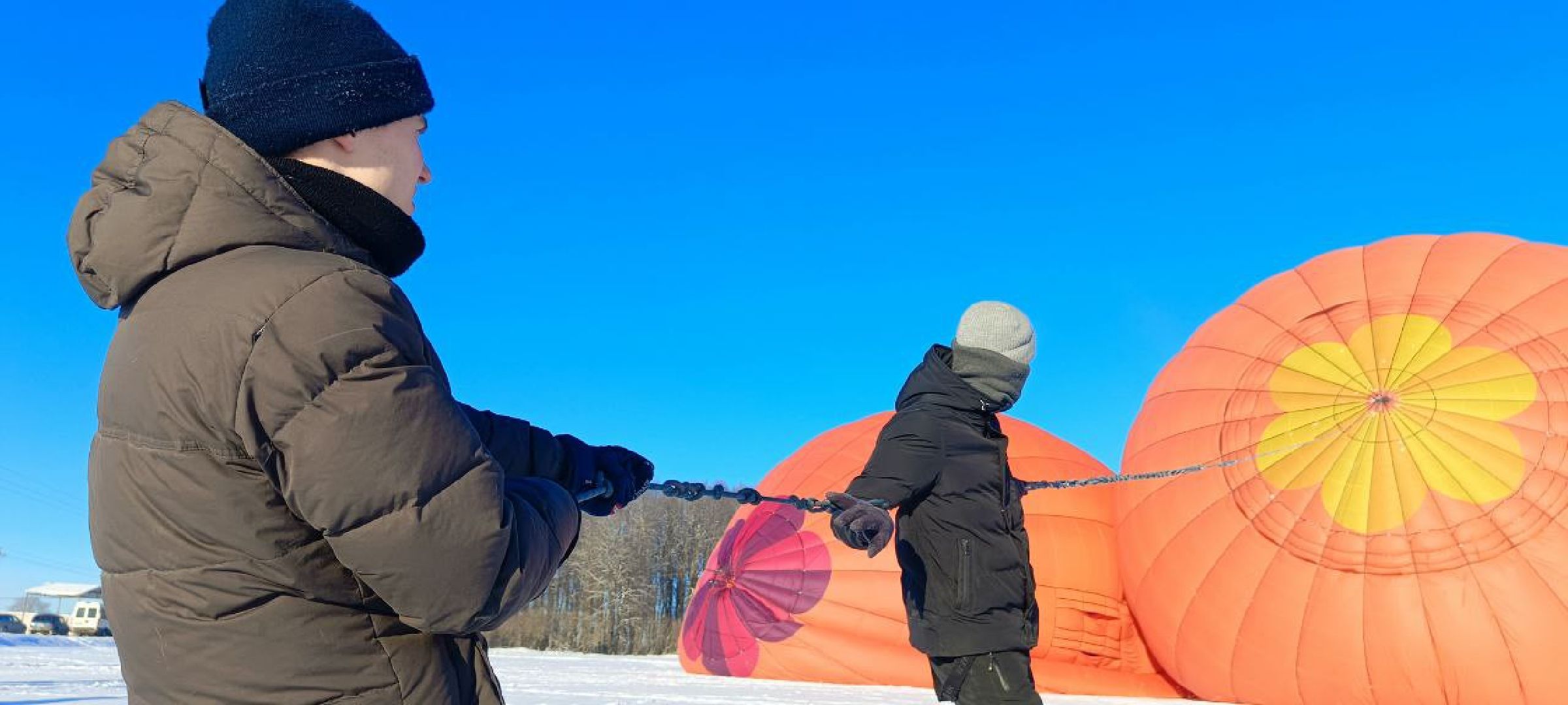 Дмитров, Фестиваль аэростатов, Яблоки на снегу,