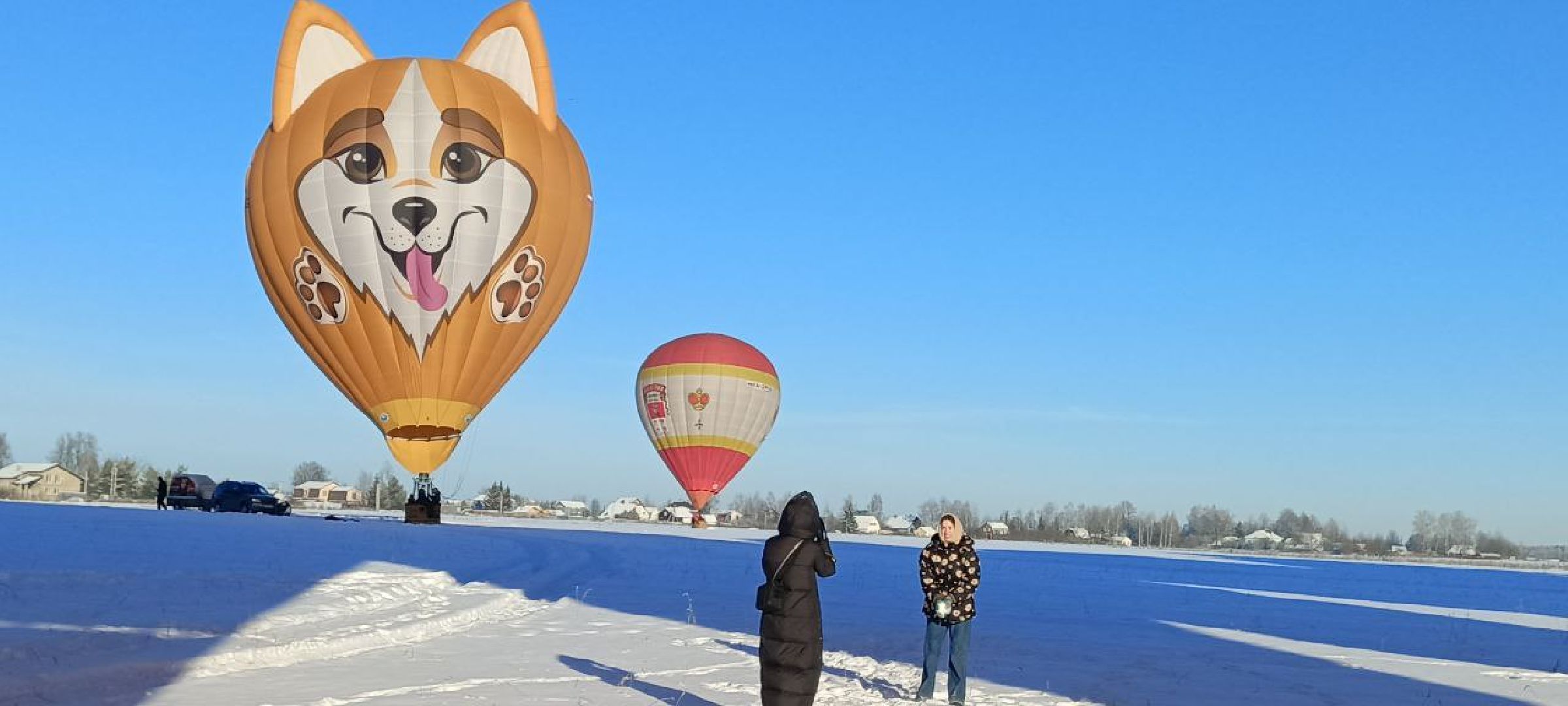 Дмитров, Фестиваль аэростатов, Яблоки на снегу,