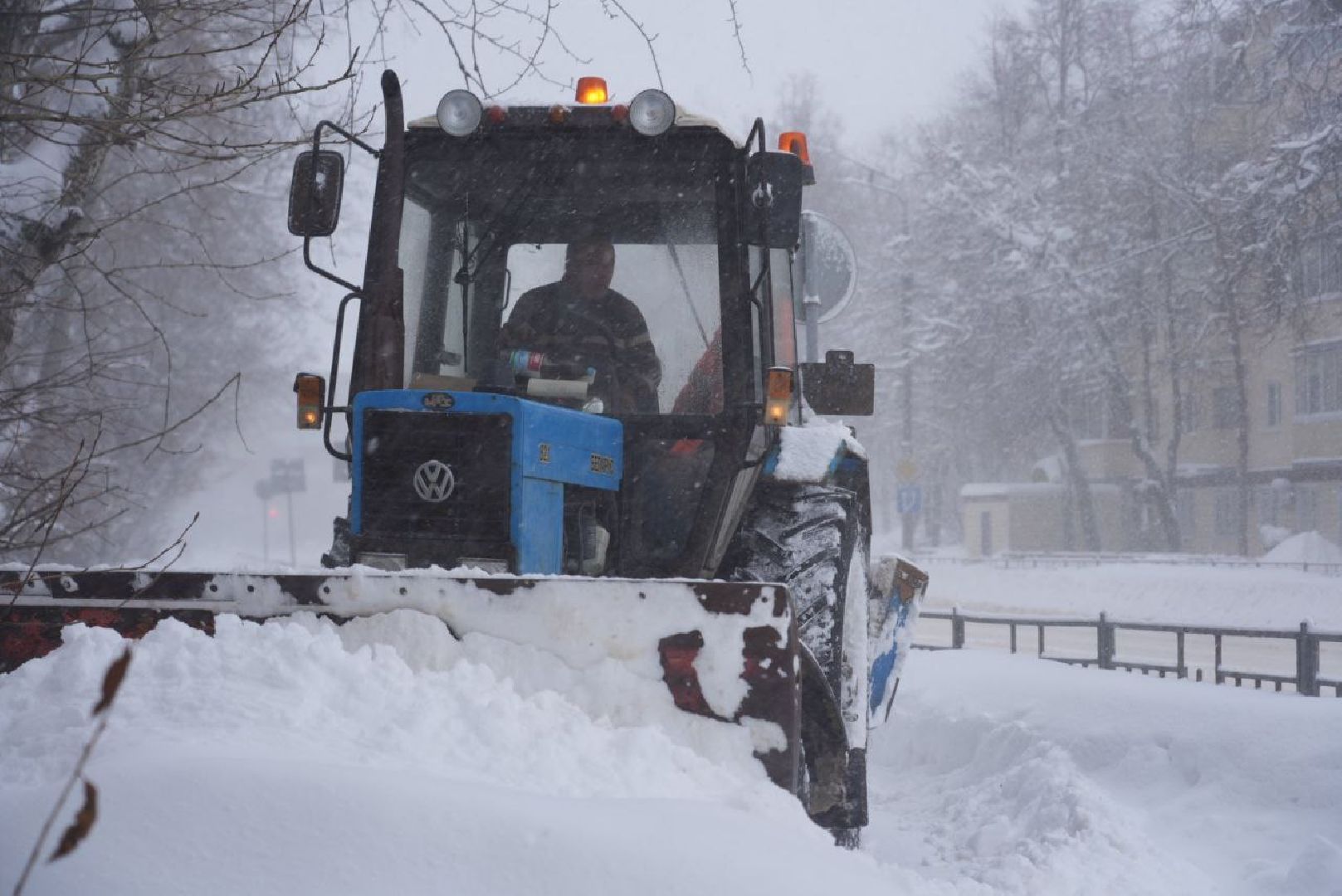 Сергиев Посад, ЖКХ, Коммунальщики, Снегопад, Непогода, Зима, Сергиево-Посадский городской округ,
