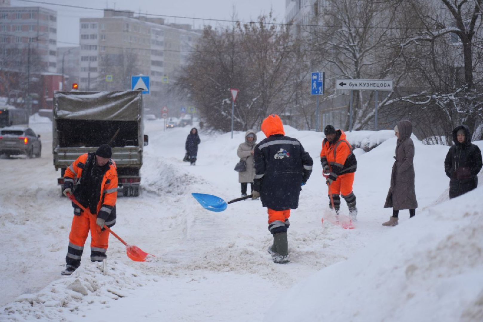 Сергиев Посад, ЖКХ, Коммунальщики, Снегопад, Непогода, Зима, Сергиево-Посадский городской округ,