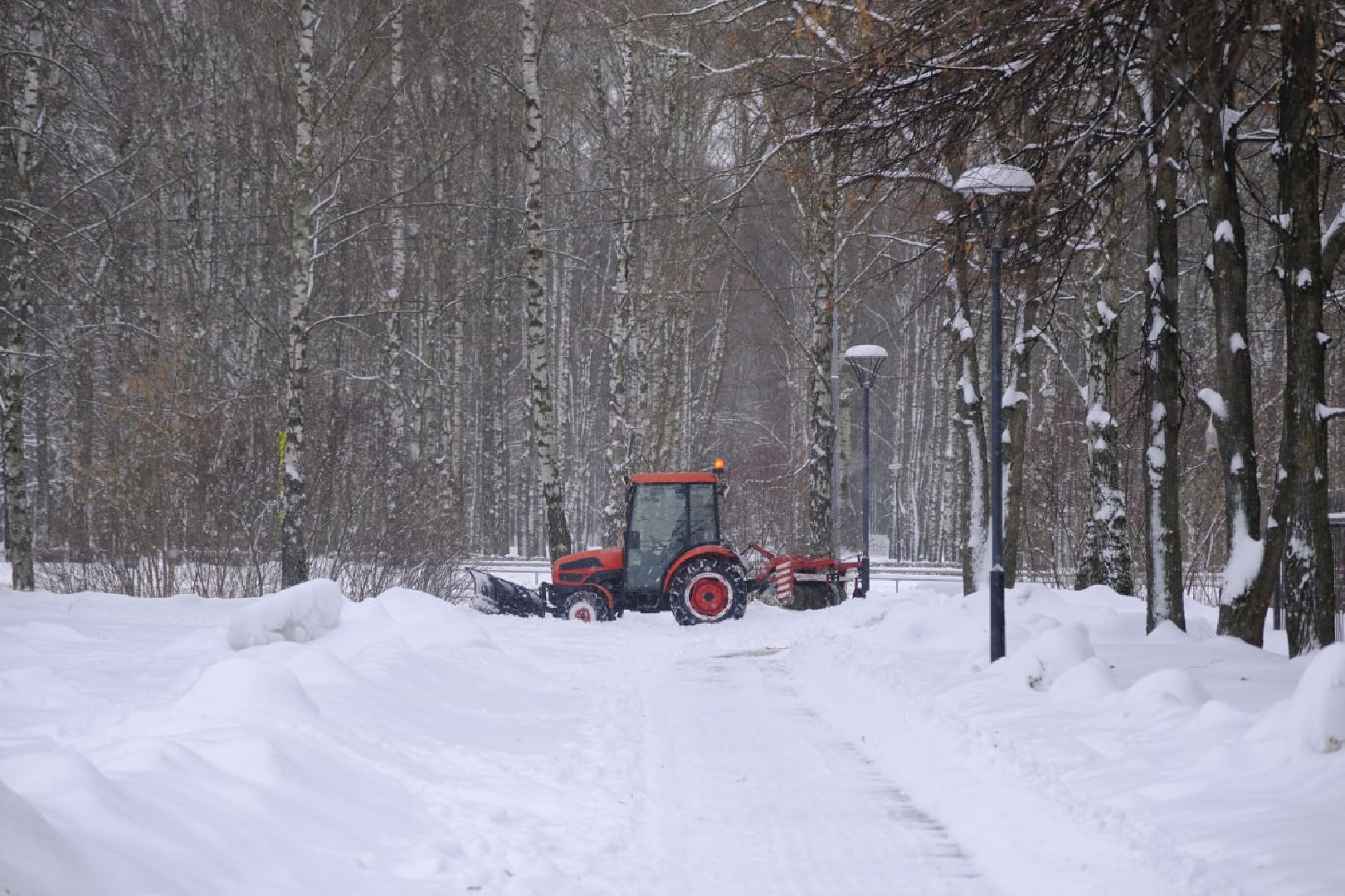 пущино, благоустройство, снег, уборка дворов, метель,