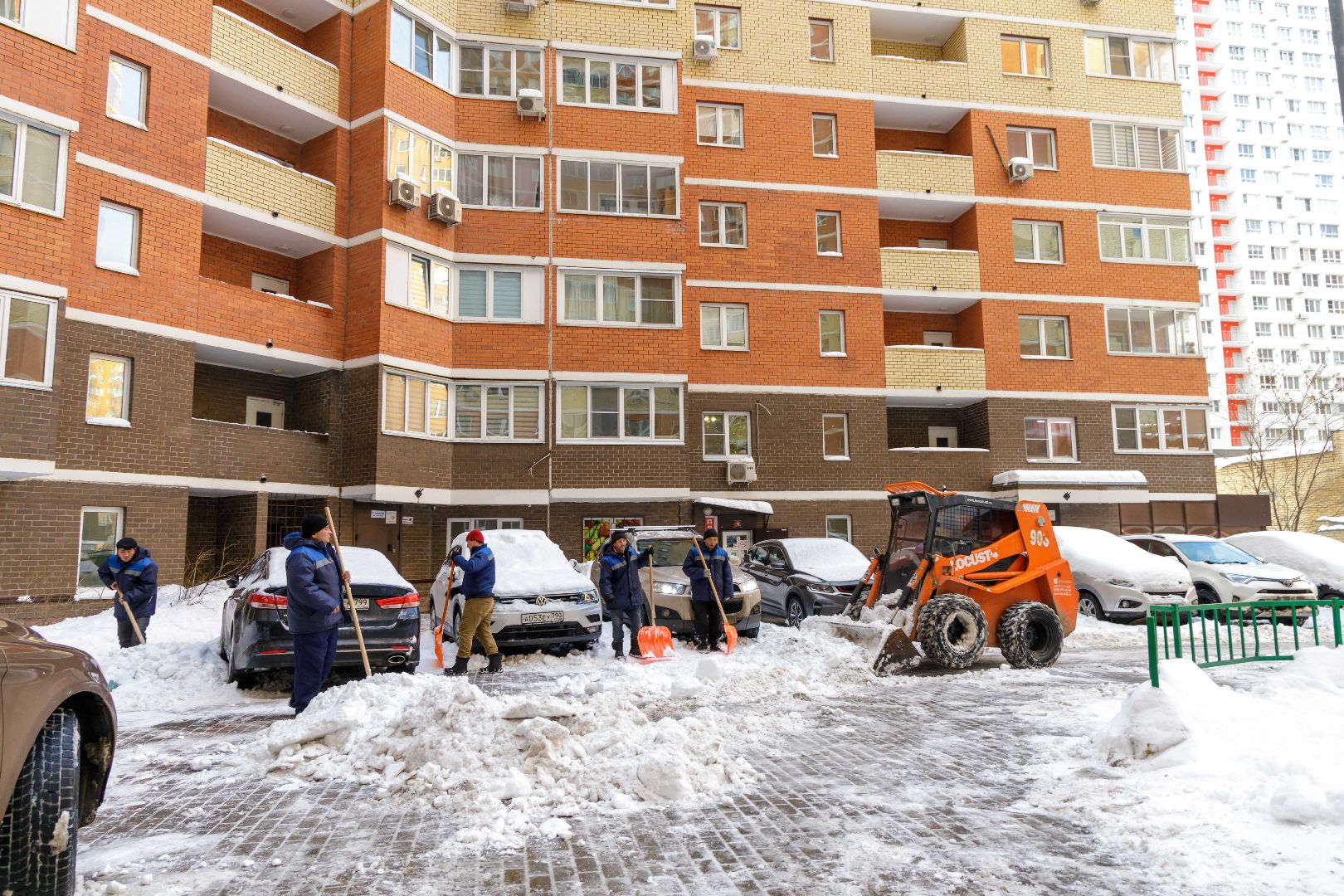 люберцы, уборка снега, жкх, дворовые территории,