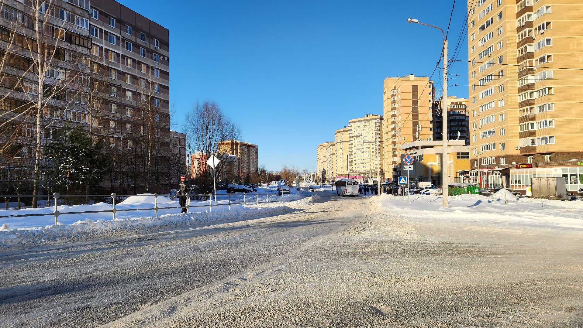 снегопад, последствия стихии, уборка территорий, жкх, коммунальщики, Лосино-Петровский,