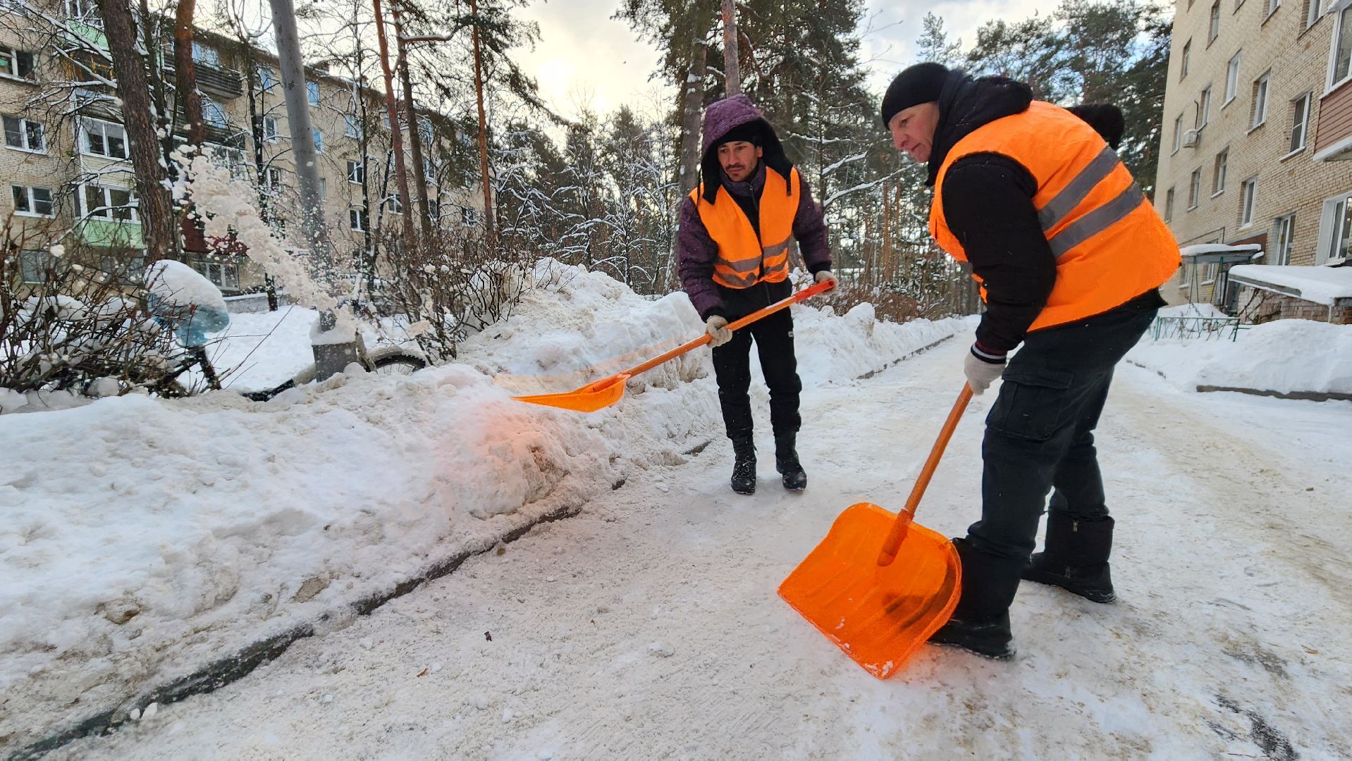 протвино, благоустойство, вывоз снега, снегопад, уборка дворов,