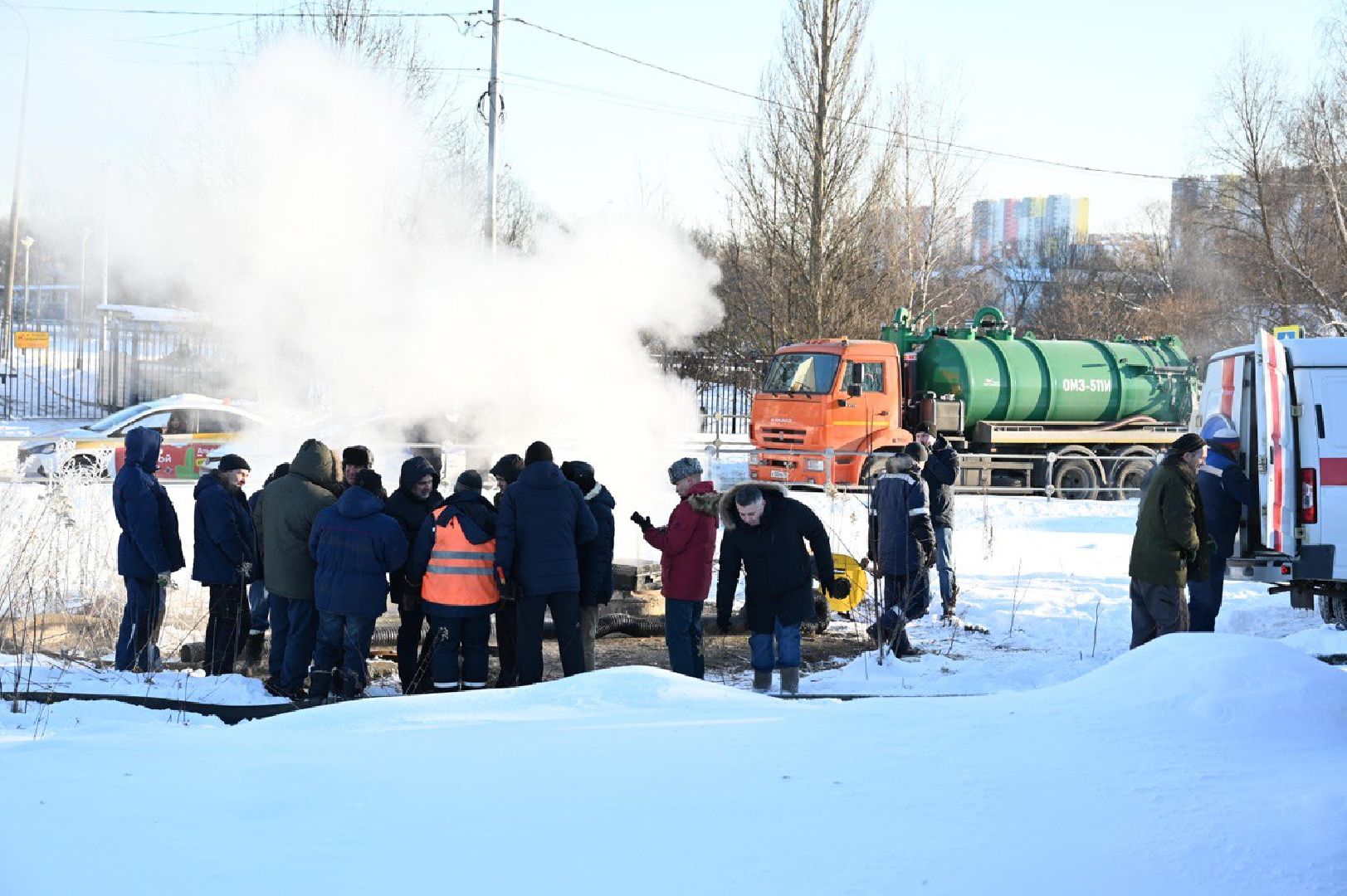 авария, авария в котельной, теплосети, теплотрасса, ленинский окргуг,