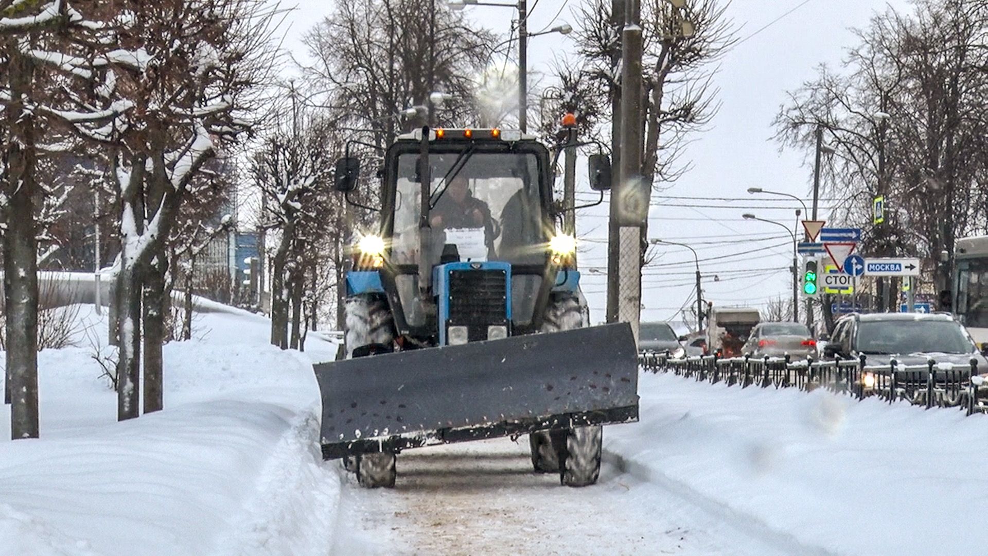 Клин, общество, ЖКХ, дворники, зима, снегопад,
