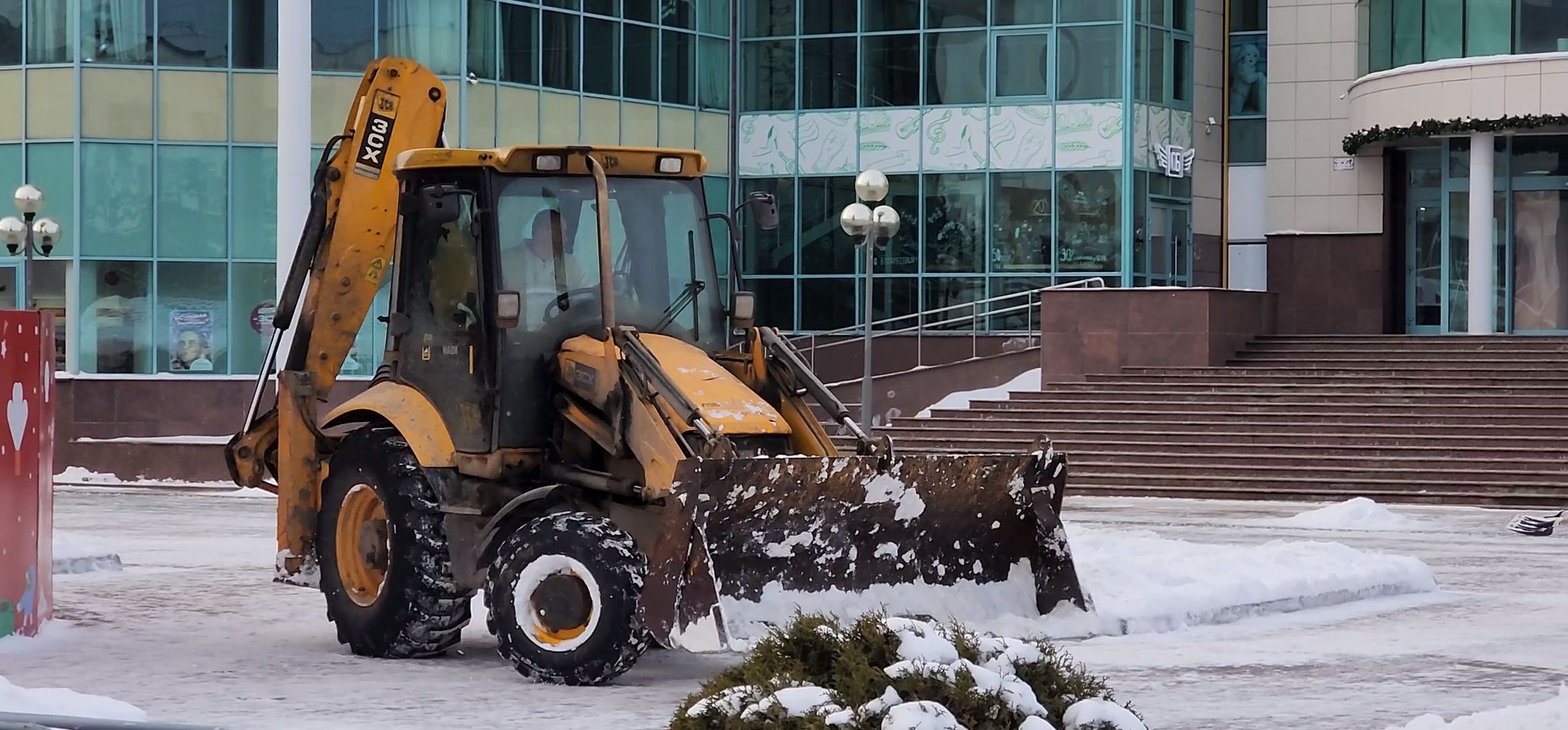 Коломна, уборка снега, снегопад,