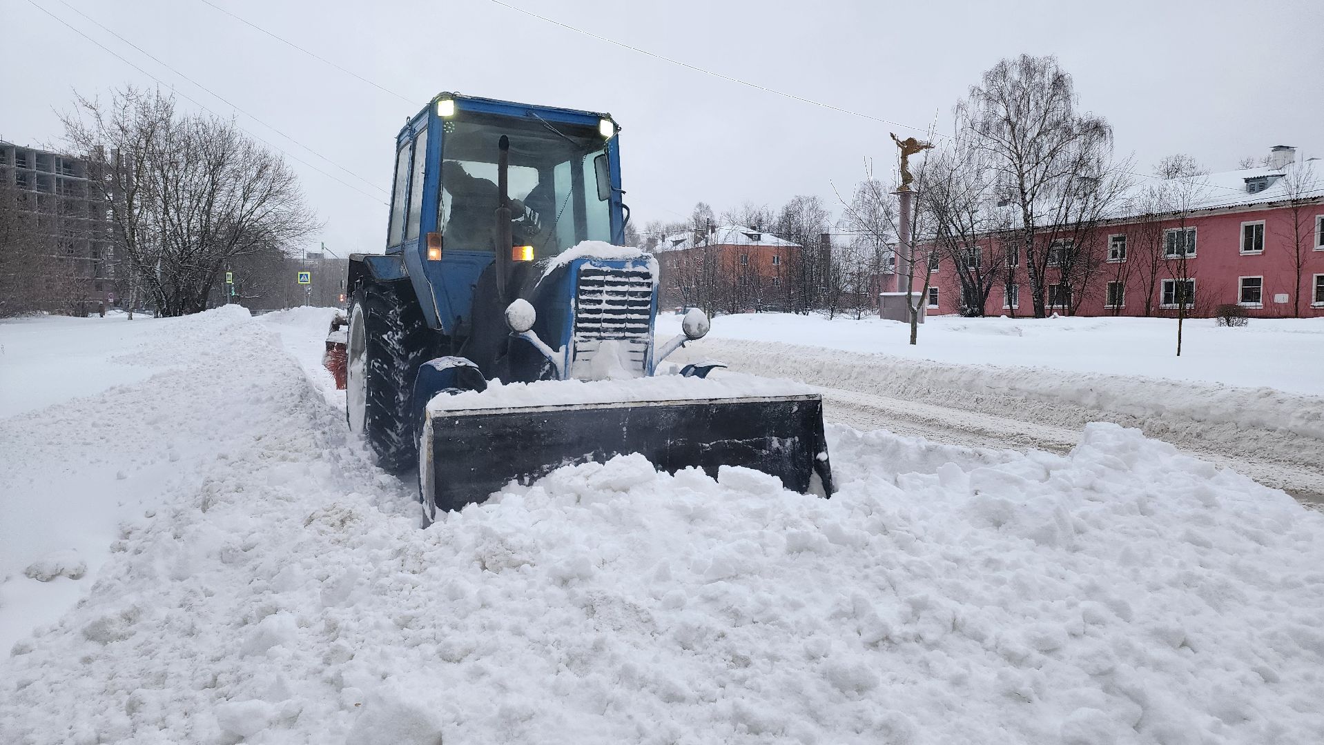 Егорьевск, Подмосковье, Уборка снега, московская область,